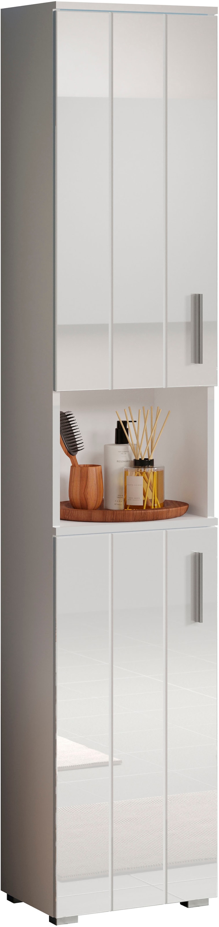 welltime Hochschrank "Prag" 1 Stk. tlg. Hochschrank mit 2 Türen & 1 Fach - günstig online kaufen