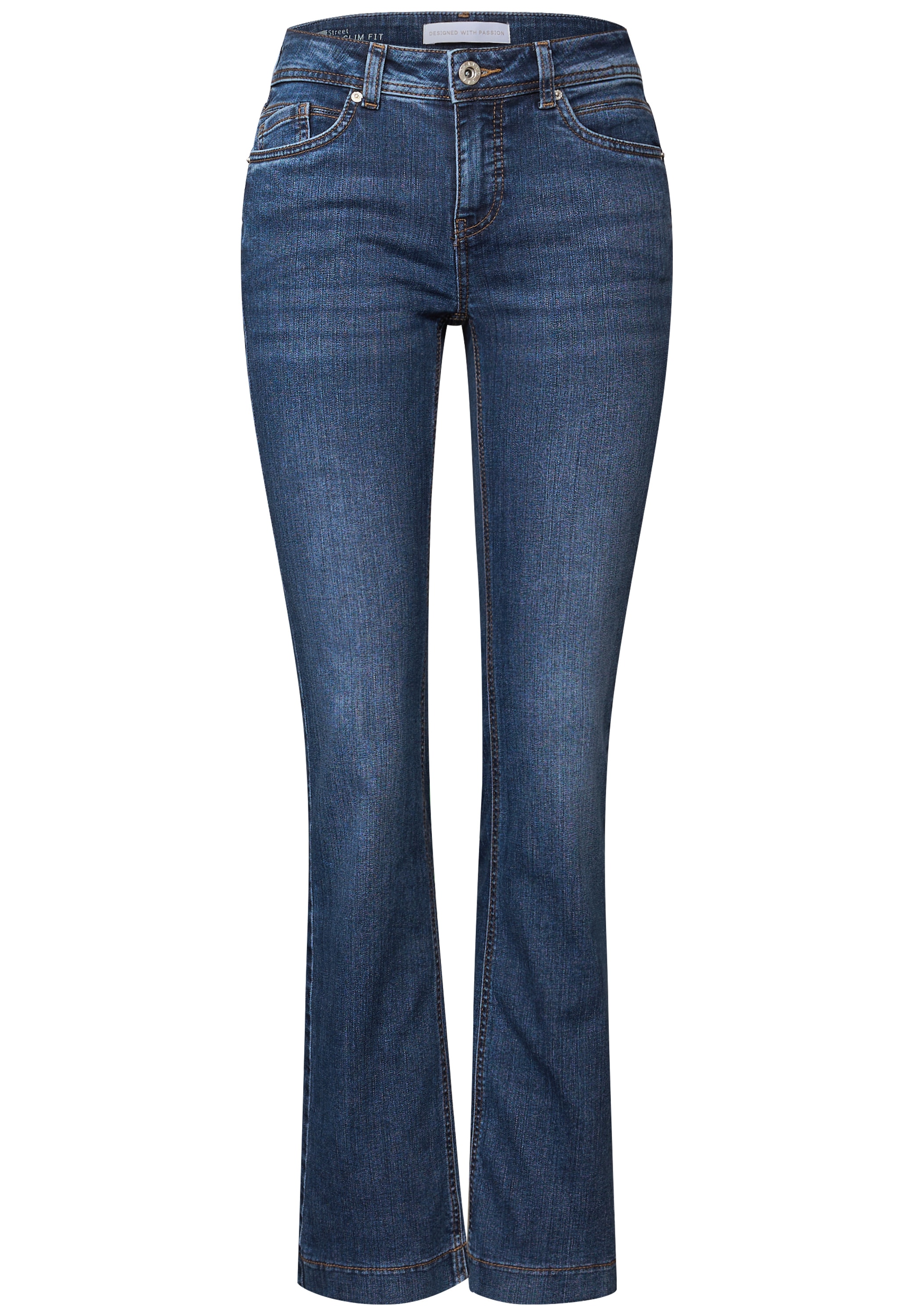 STREET ONE Slim-fit-Jeans, Middle Waist
