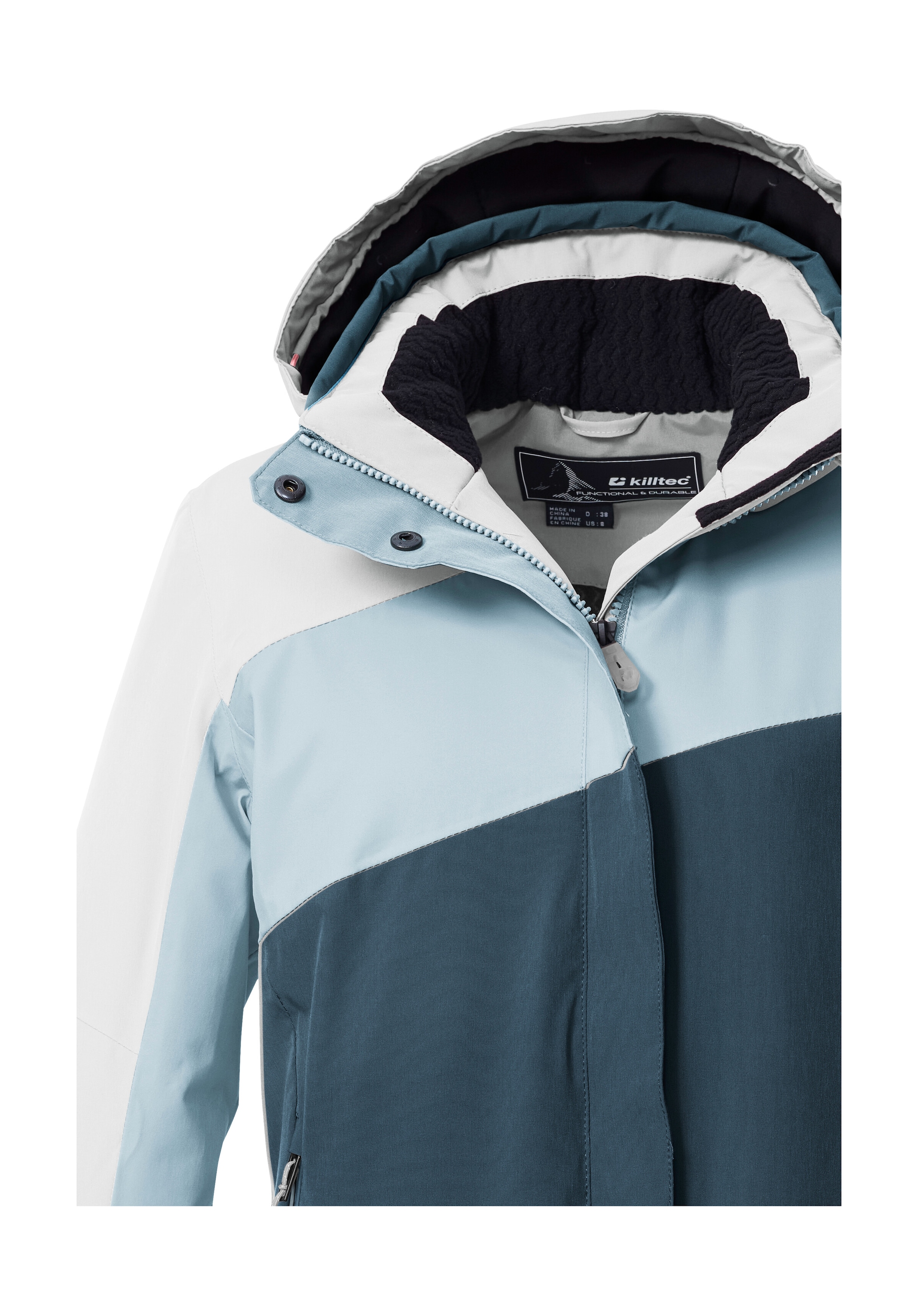 Killtec Skijacke »KSW 26 WMN SKI JCKT«, Wind- und wasserdicht, atmungsaktiv, Colourblock-Design, PFAs-frei