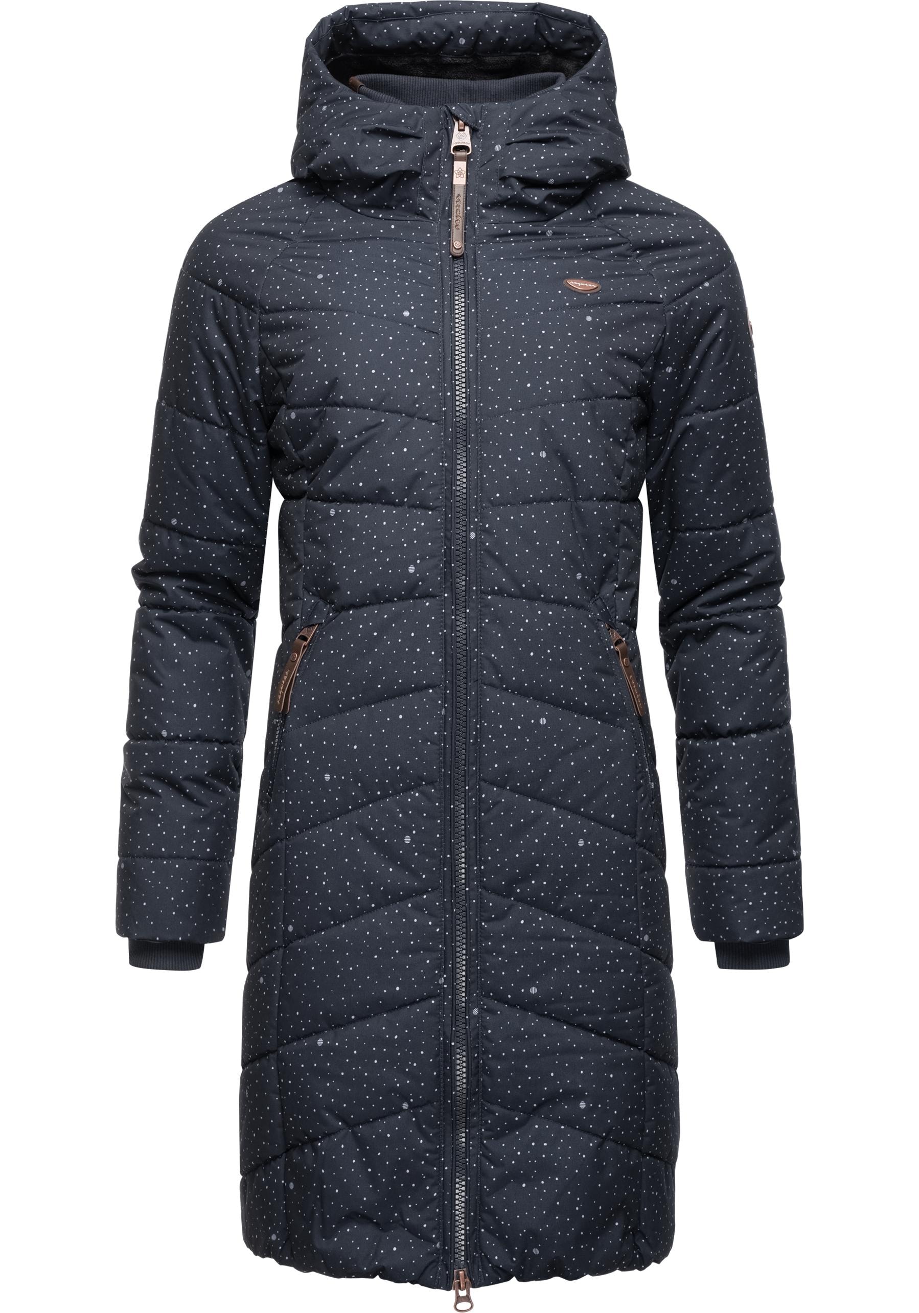 Ragwear Steppmantel BAUR für mit Winterparka bestellen Coat gesteppter stylischer, Kapuze »Dizzie | Print«