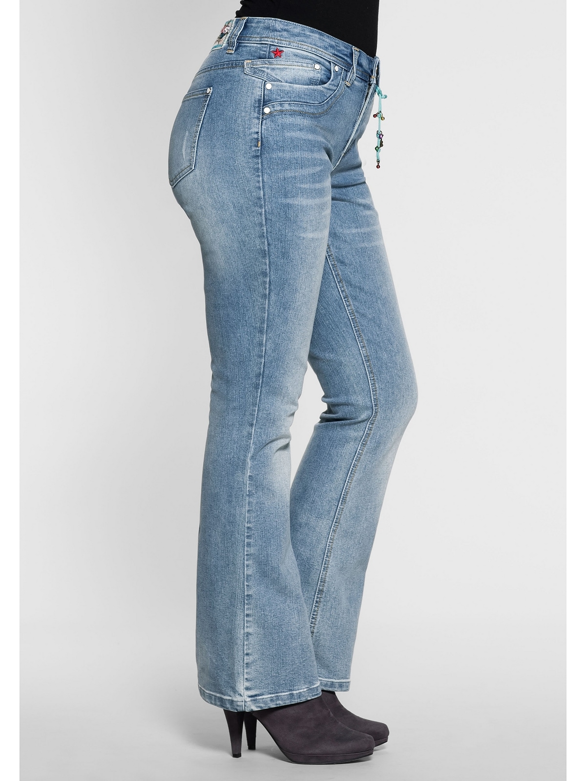 sheego by Joe Browns Bootcut-Jeans | Pailletten für Größen«, »Große am mit Bund bestellen BAUR