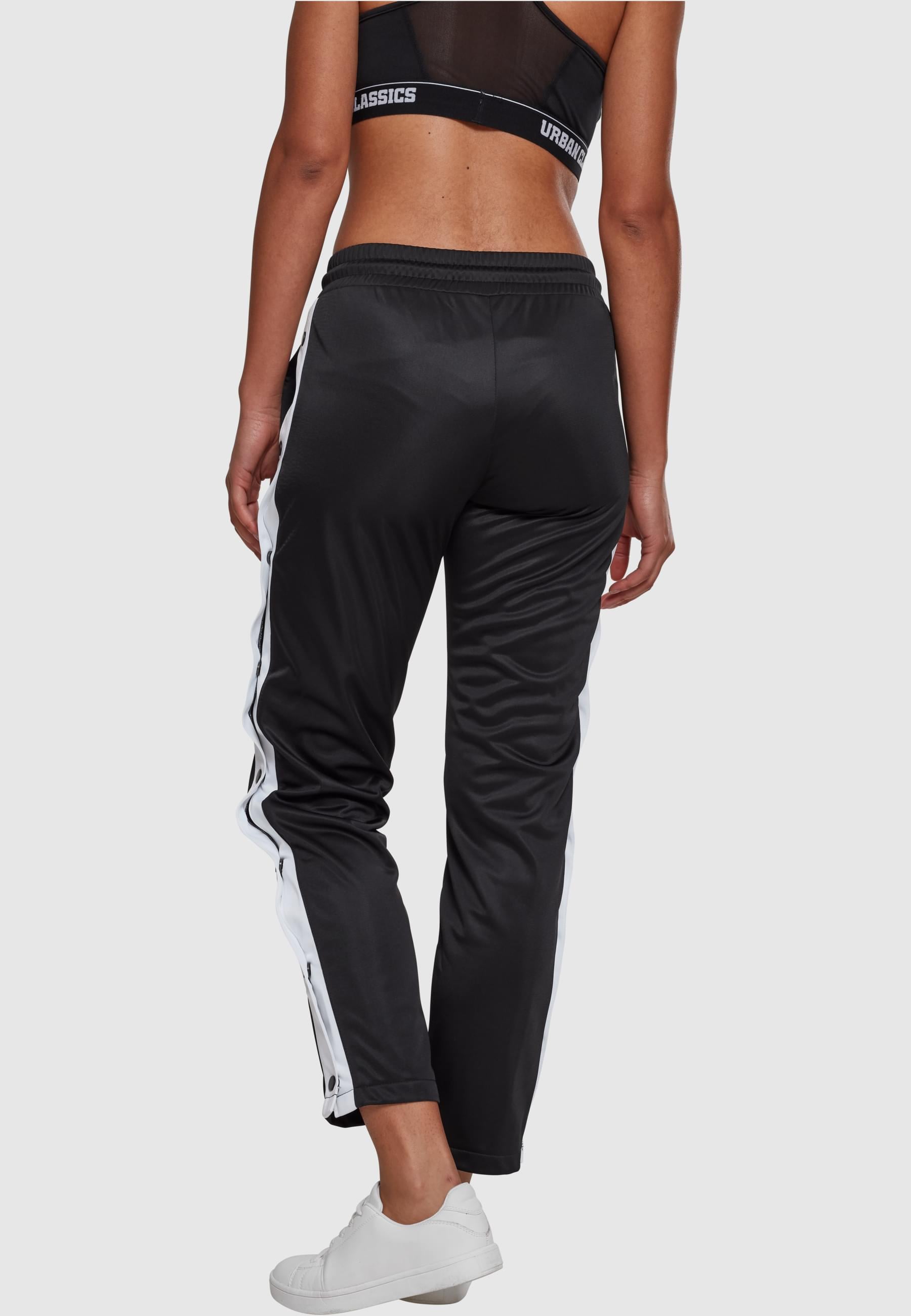 URBAN CLASSICS Stoffhose »Urban Classics Damen Ladies Button Up Track Pants«, (1 tlg.)
