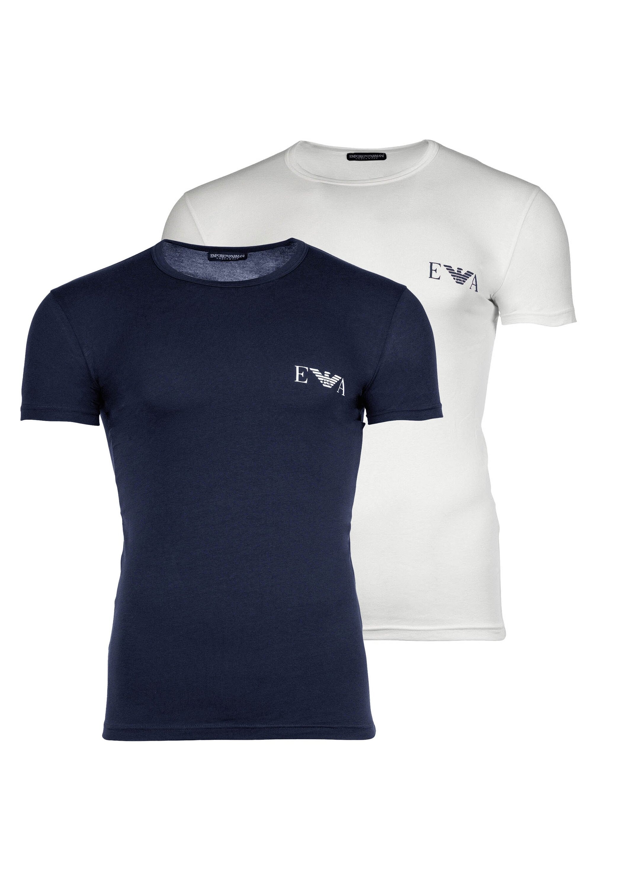 Emporio Armani T-Shirt "T-Shirt BOLD MONOGRAM 2er Pack" günstig online kaufen