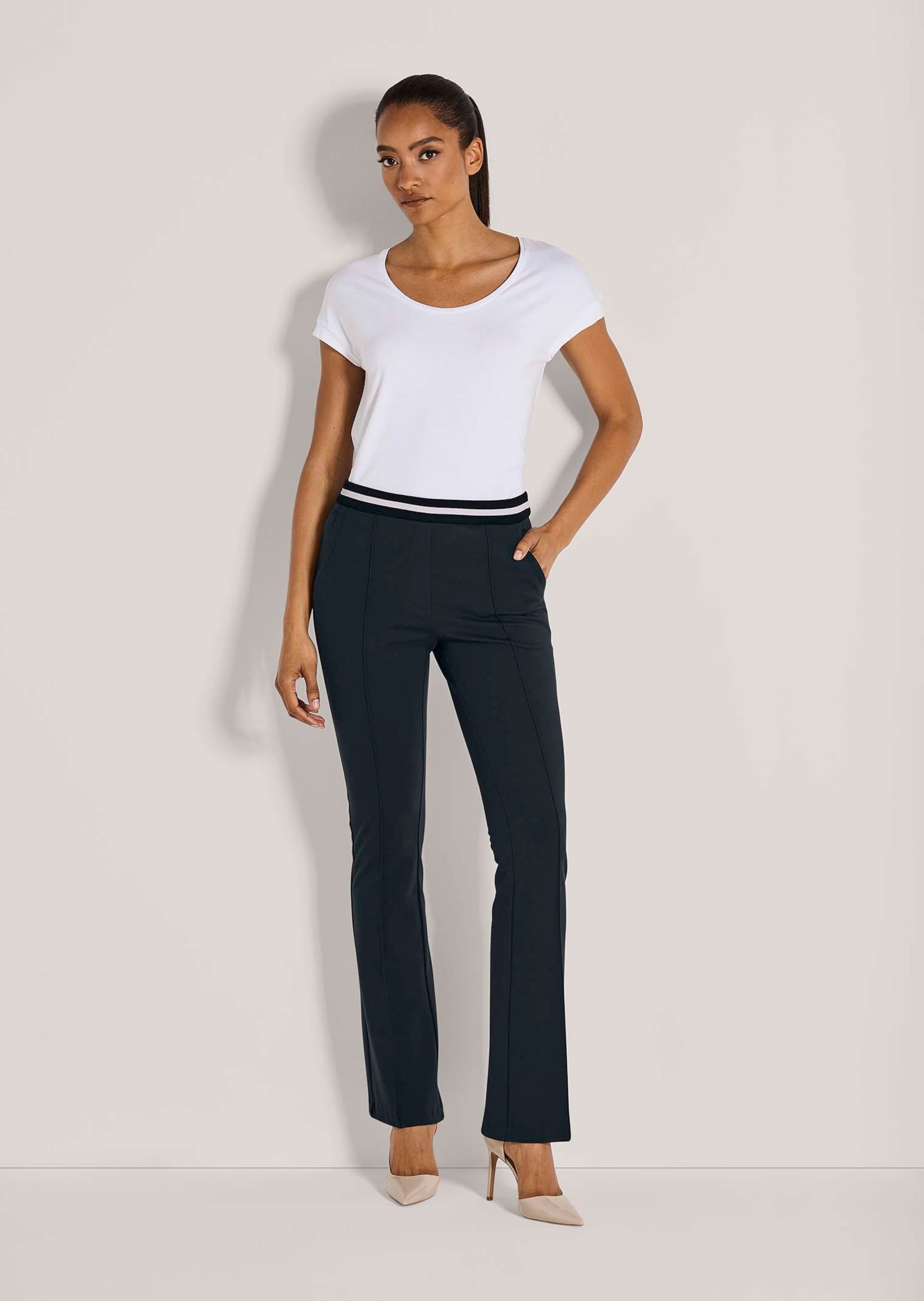 MADELEINE Stoffhose »Bootcut-Hose Viskose Jersey-Hose mit Bootcut«