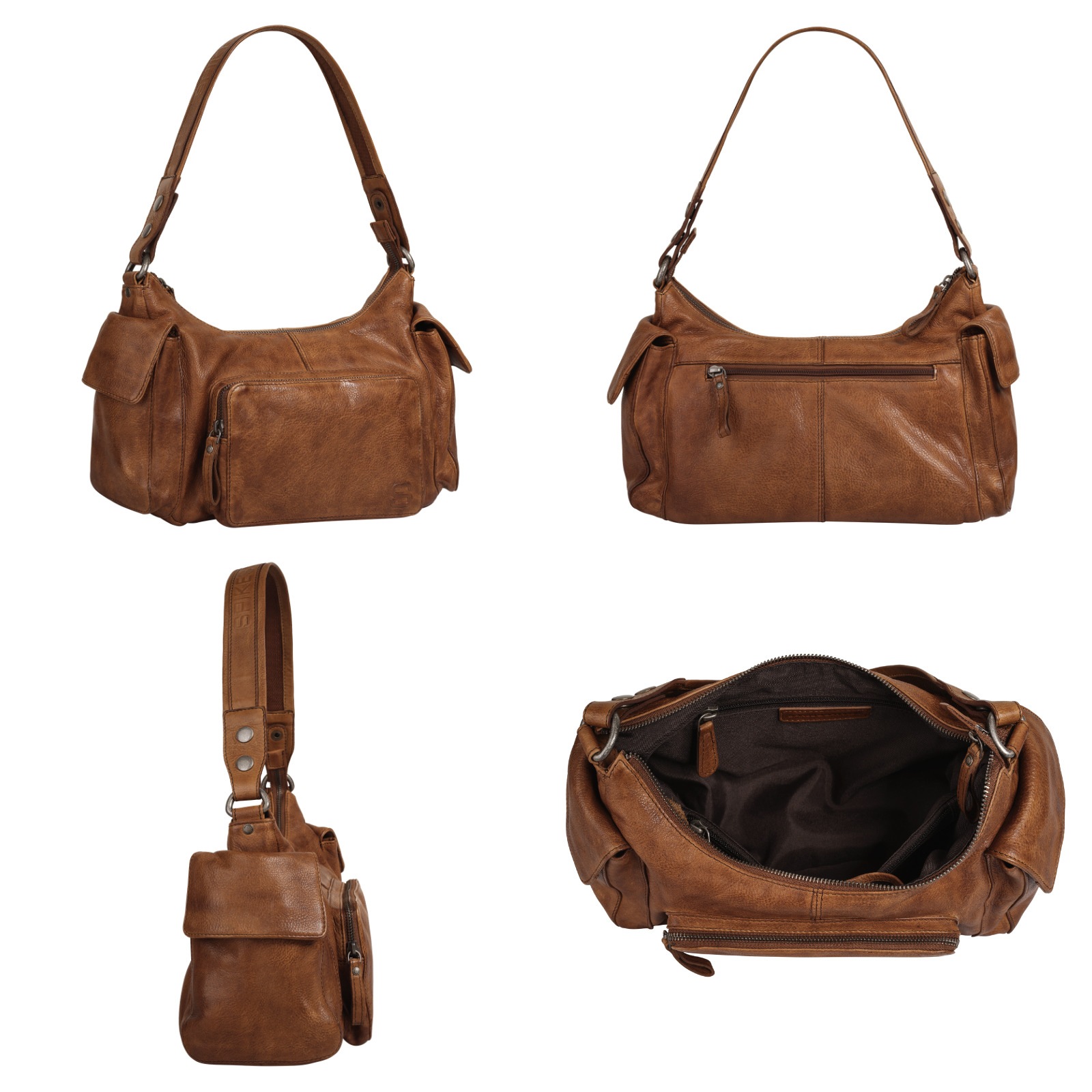 Spikes & Sparrow Henkeltasche, echt Leder günstig online kaufen