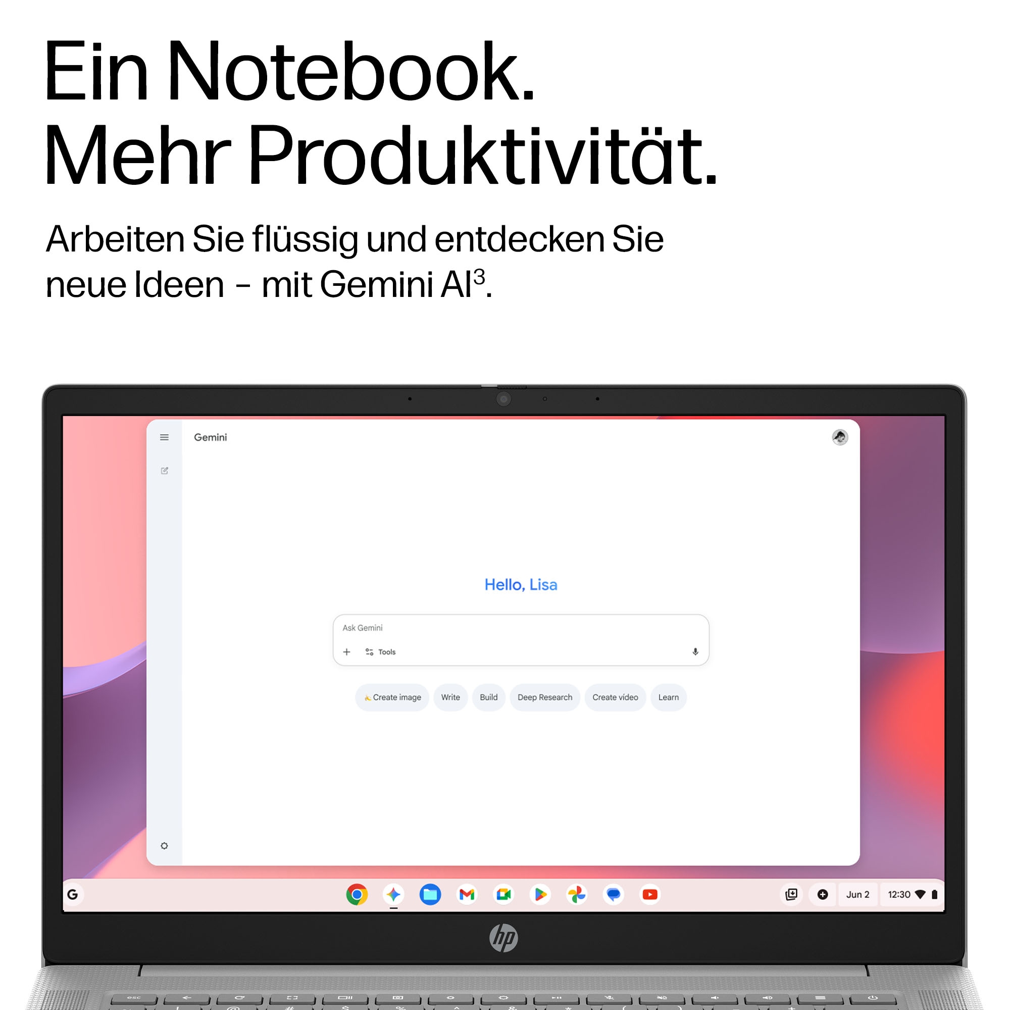 HP Chromebook »14a-nm0215ngx« 35,6 cm / 14 ″ MediaTek Kompanio Mali-G57 MC2 64 GB SSD