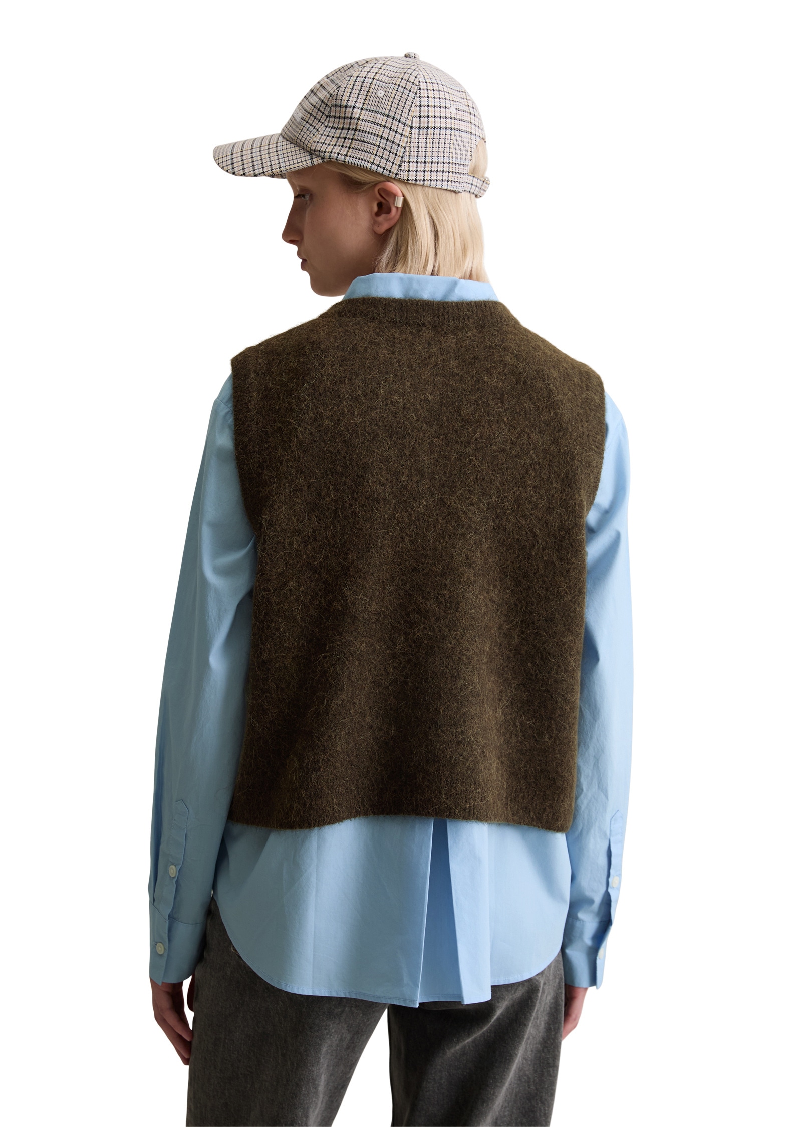 Marc O'Polo DENIM Strickweste »aus Alpakawolle-Wolle-Mix«