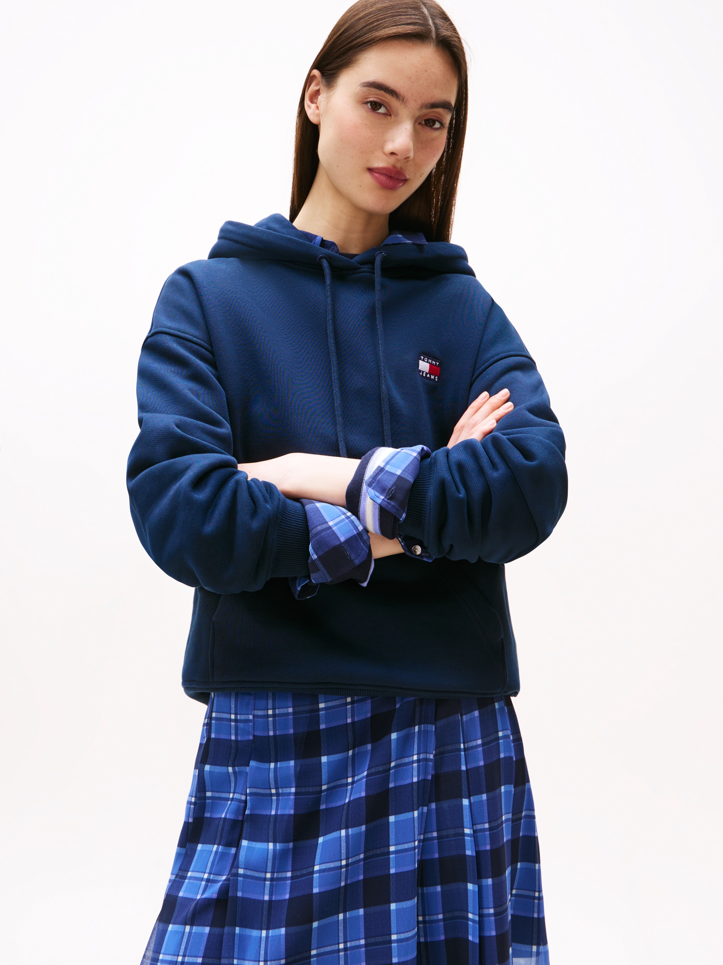 Tommy Jeans "TJW BXY BADGE HOODIE EXT", mit Logo-Badge günstig online kaufen