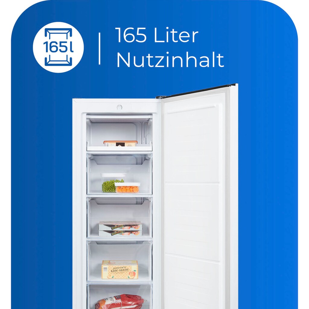 exquisit Gefrierschrank »GS230-010E«, 143,5 cm hoch, 55,0 cm breit