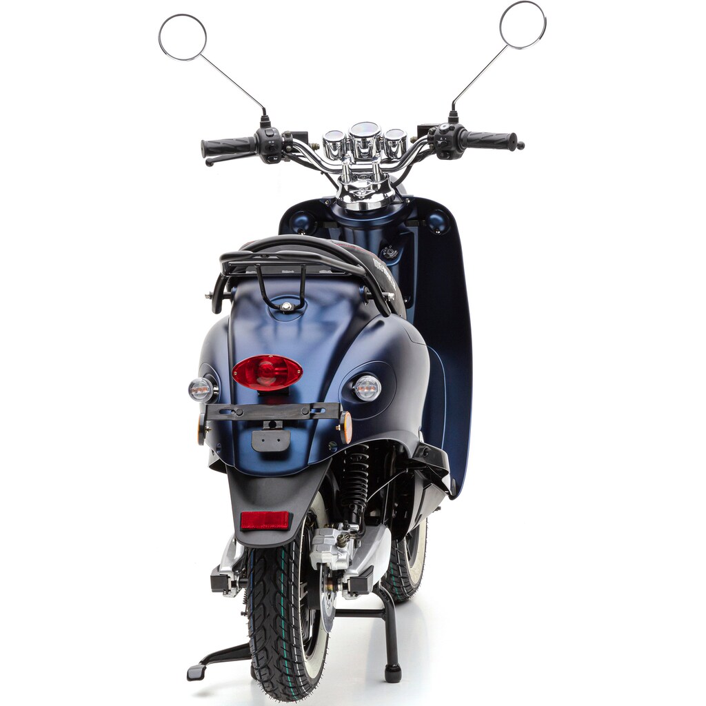 Nova Motors E-Motorroller »eRetro Star Li Premium«, Mit Weißwandreifen, digitalem Tacho und gesteppter Sitzbank