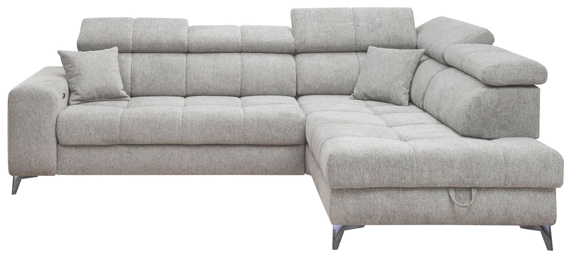 ED EXCITING DESIGN Ecksofa "Sydney L-Form", (2 St.), frei im Raum stellbar, mit Bettkasten, inkl. Kopfteilverstellung