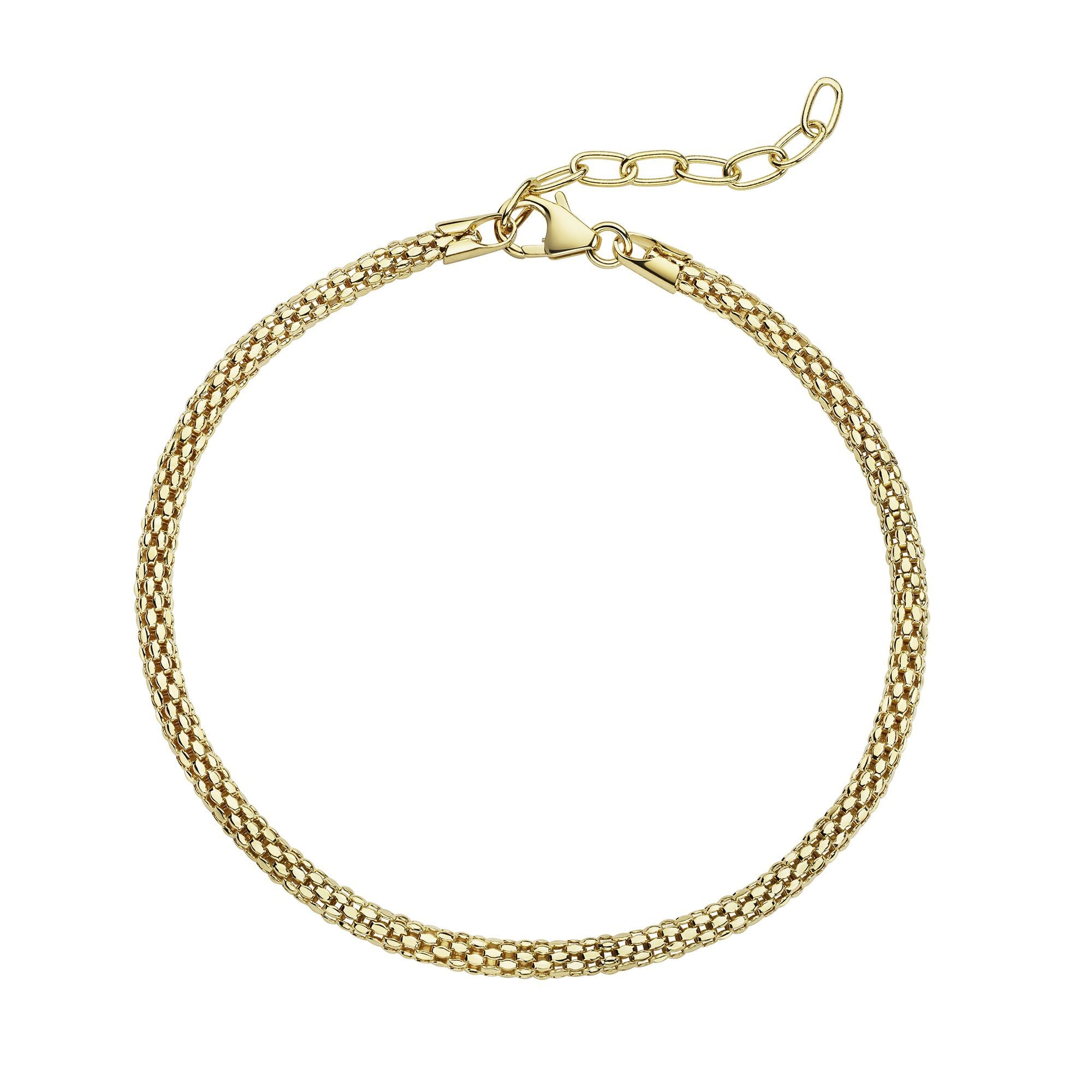 Armband CELESTA, gold (gelb), Armbänder, Damen, 18cm, Silber 925 (Sterlingsilber), glänzend, Armband