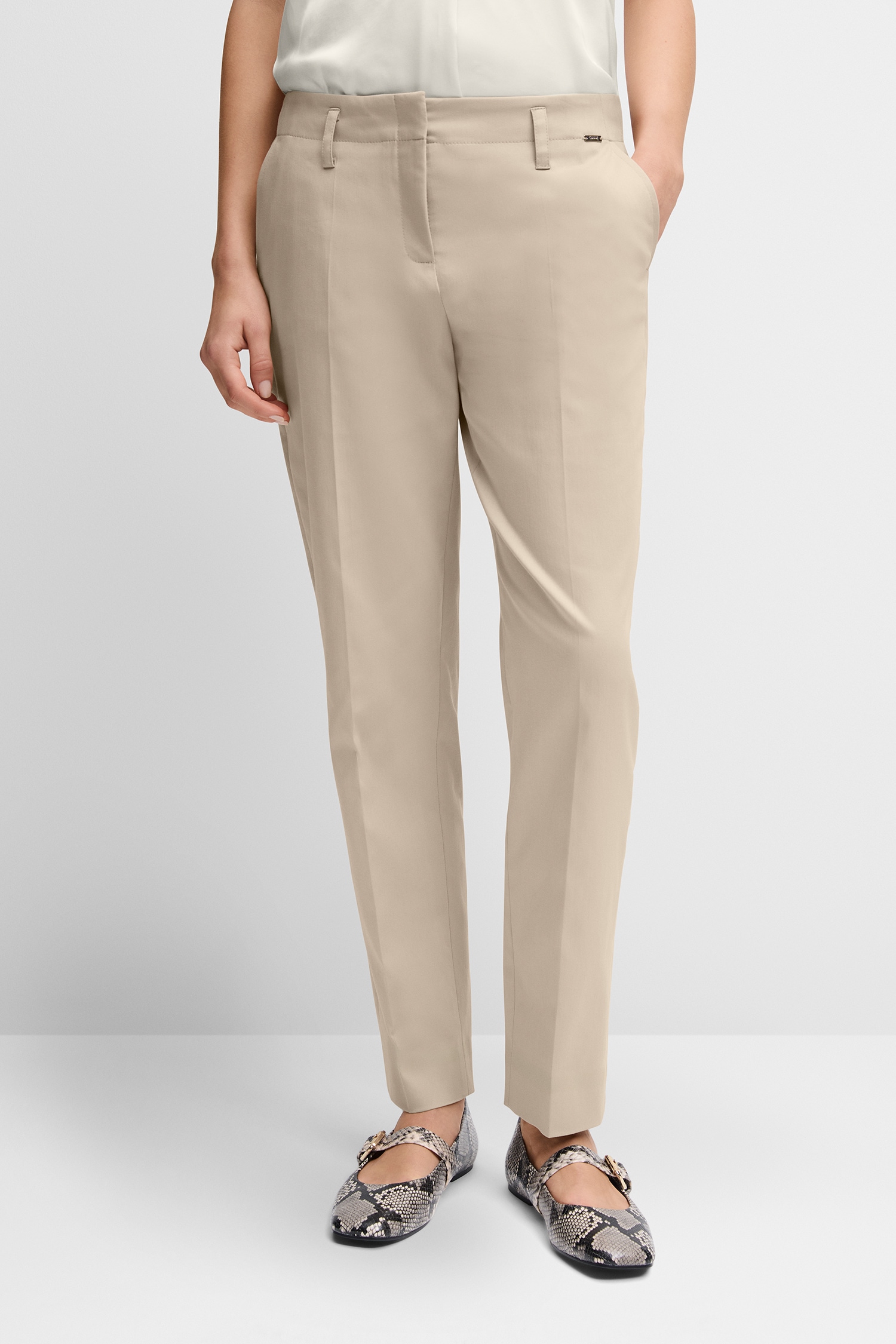 Cinque Anzughose "CIHAMELIN" Tapered Fit, fließender Stoff, cleane Silhouet günstig online kaufen