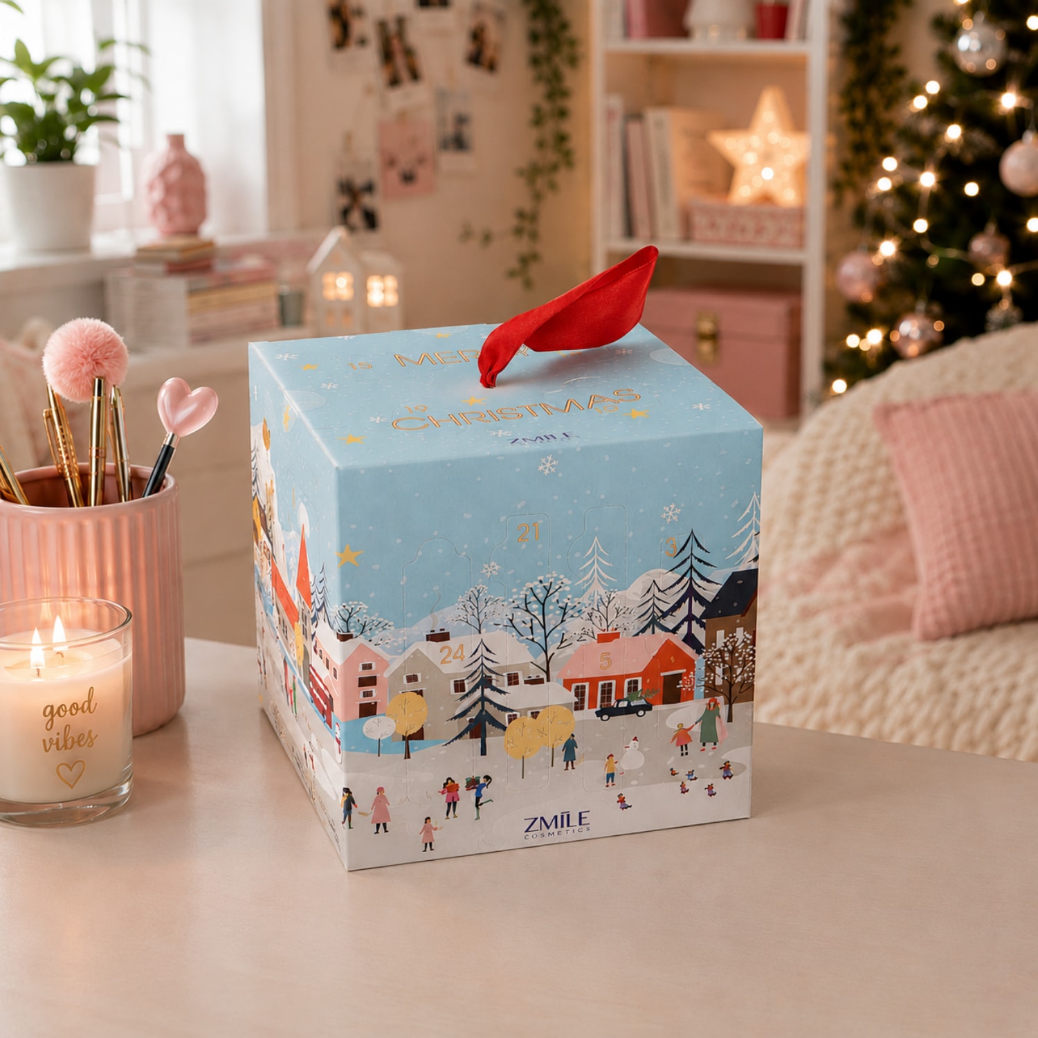 ZMILE COSMETICS Kosmetik-Adventskalender »ZMILE COSMETICS   Adventskalender Cube Winter Wonderland« ab 12 Jahren vegan