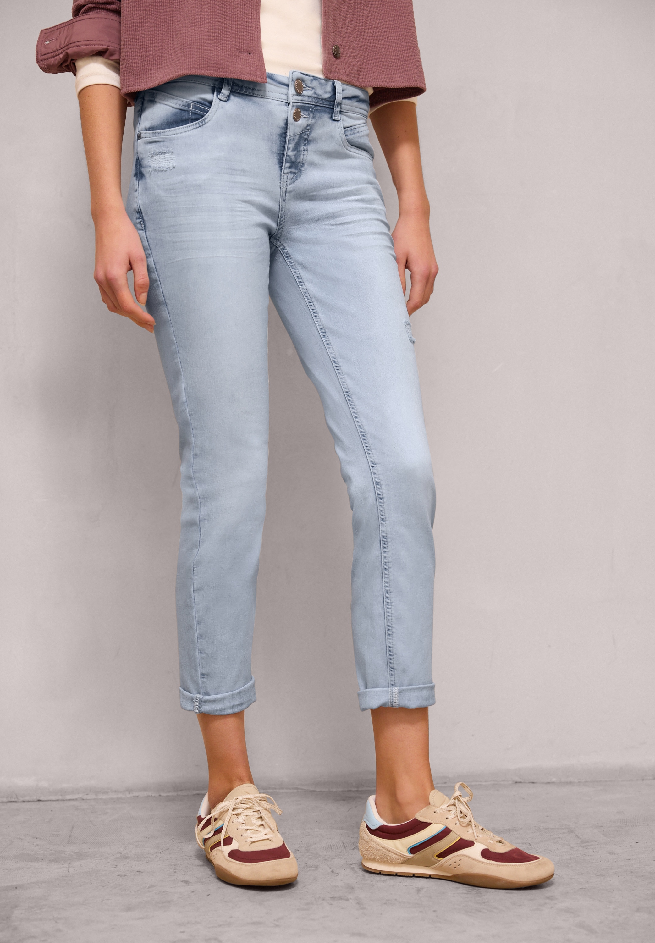 STREET ONE STUDIO Comfort-fit-Jeans Middle Waist