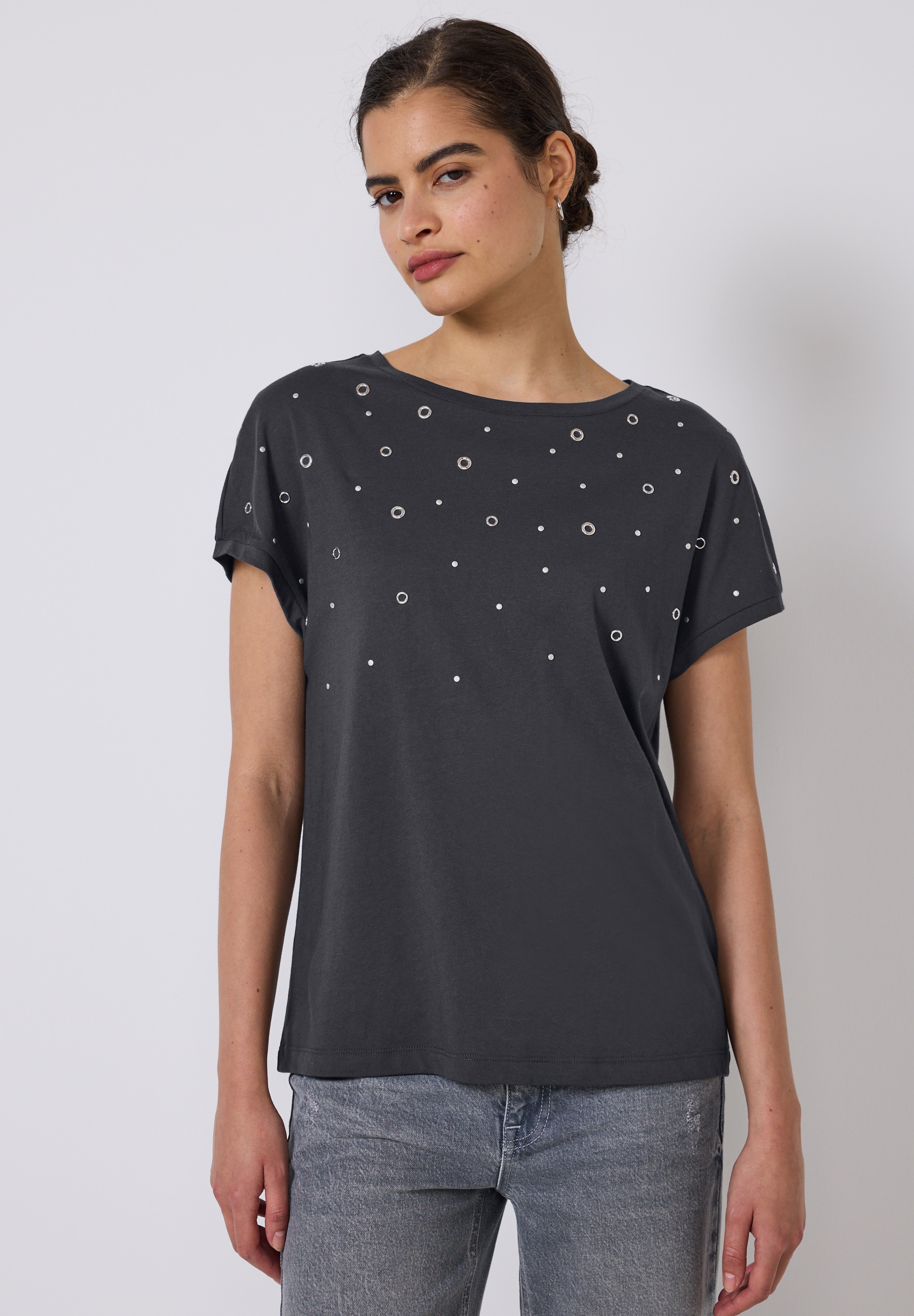 STREET ONE STUDIO T-Shirt, mit Rundhalsausschnitt günstig online kaufen