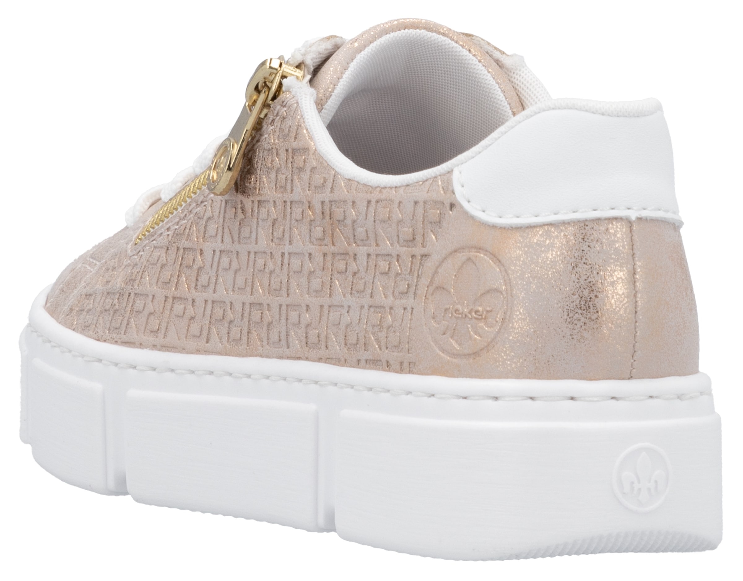 Rieker Plateausneaker, Freizeitschuh, Halbschuh, Schnürschuh mit Reißverschluss