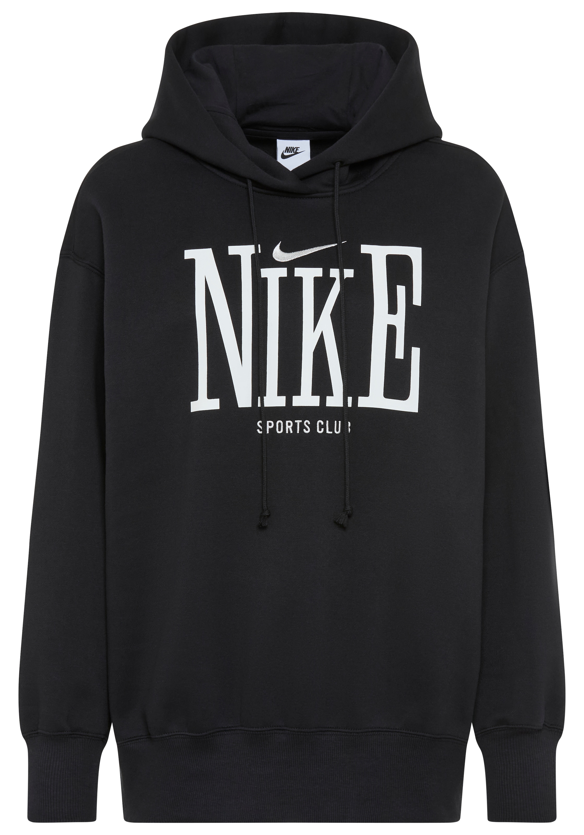 Nike Sportswear Kapuzensweatshirt »W NSW PHNX FLC OS GFX HDY«, mit Kordelverschluss, aus French Terry, atmungsaktiv
