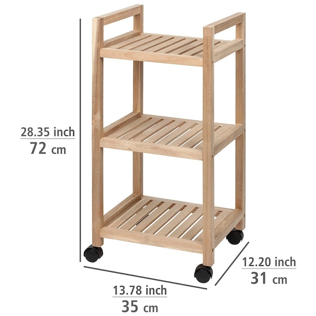 WENKO Regalwagen »Acina«, 3 Etagen bestellen | BAUR