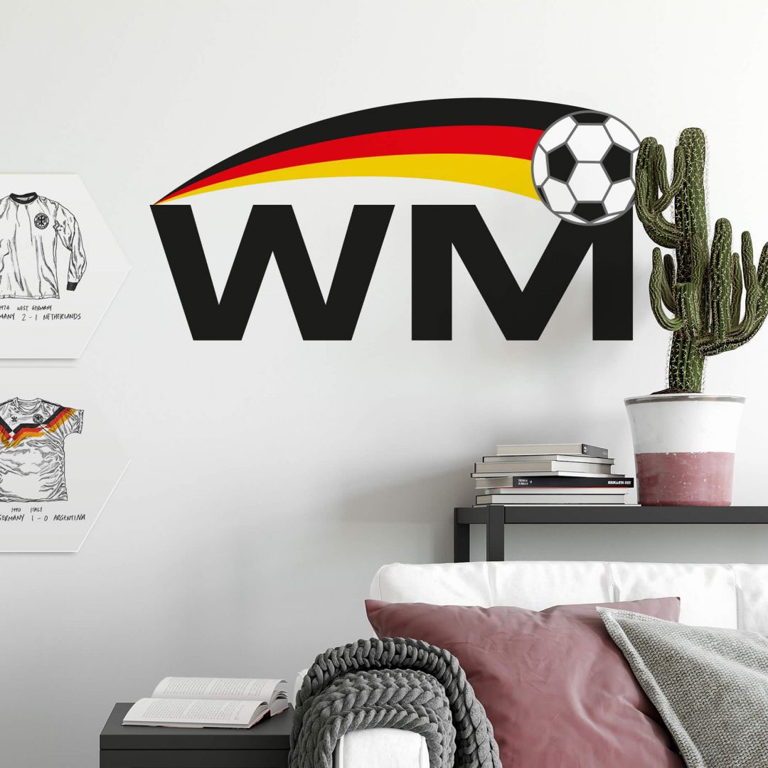 | BAUR Wandtattoo (1 bestellen Fußball«, WM »Wandaufkleber St.) Wall-Art