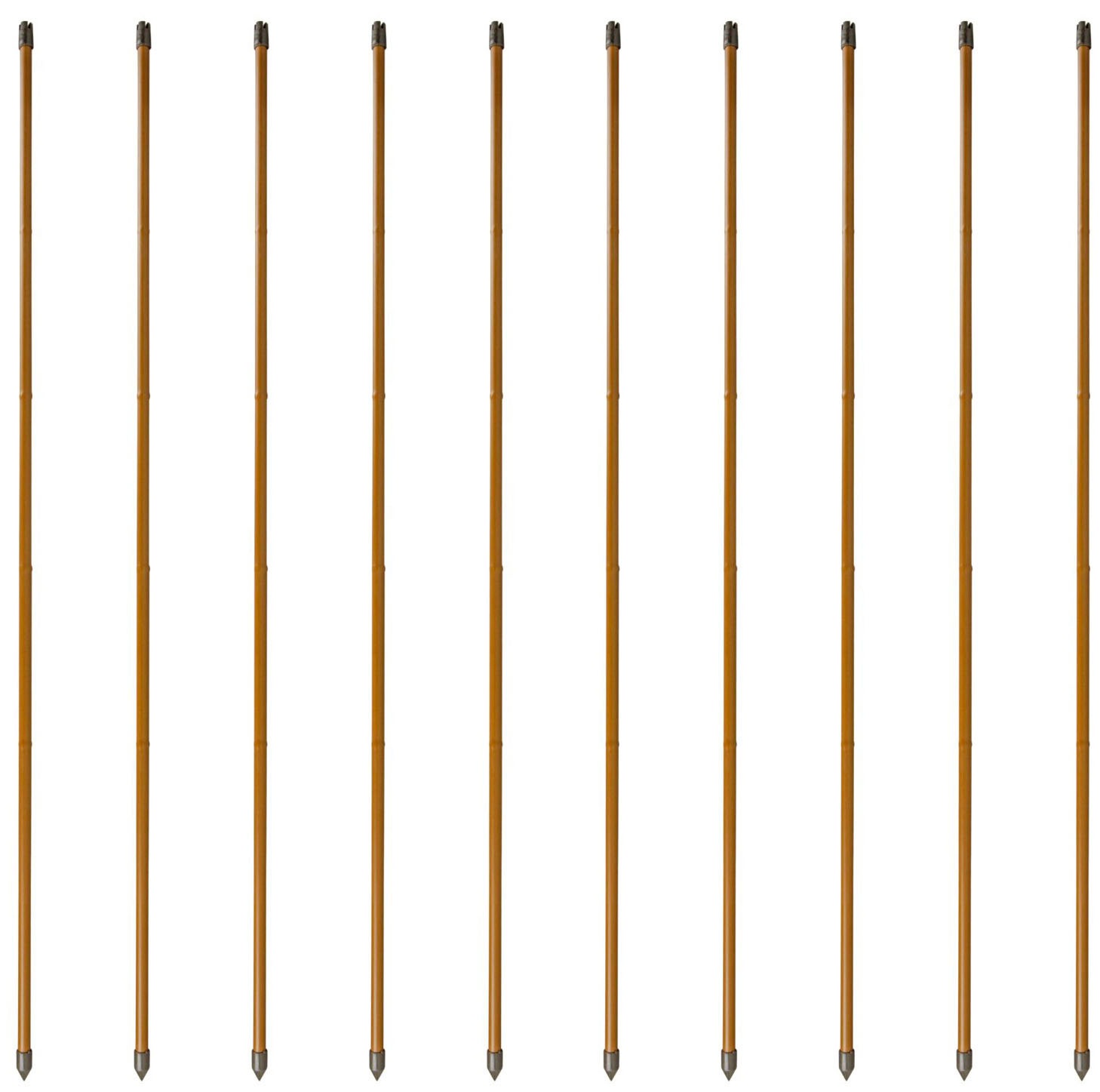 Windhager Rankhilfe, (Set, 10 St.), Stahlpflanzstäbe in Bambusoptik, H: 120 cm