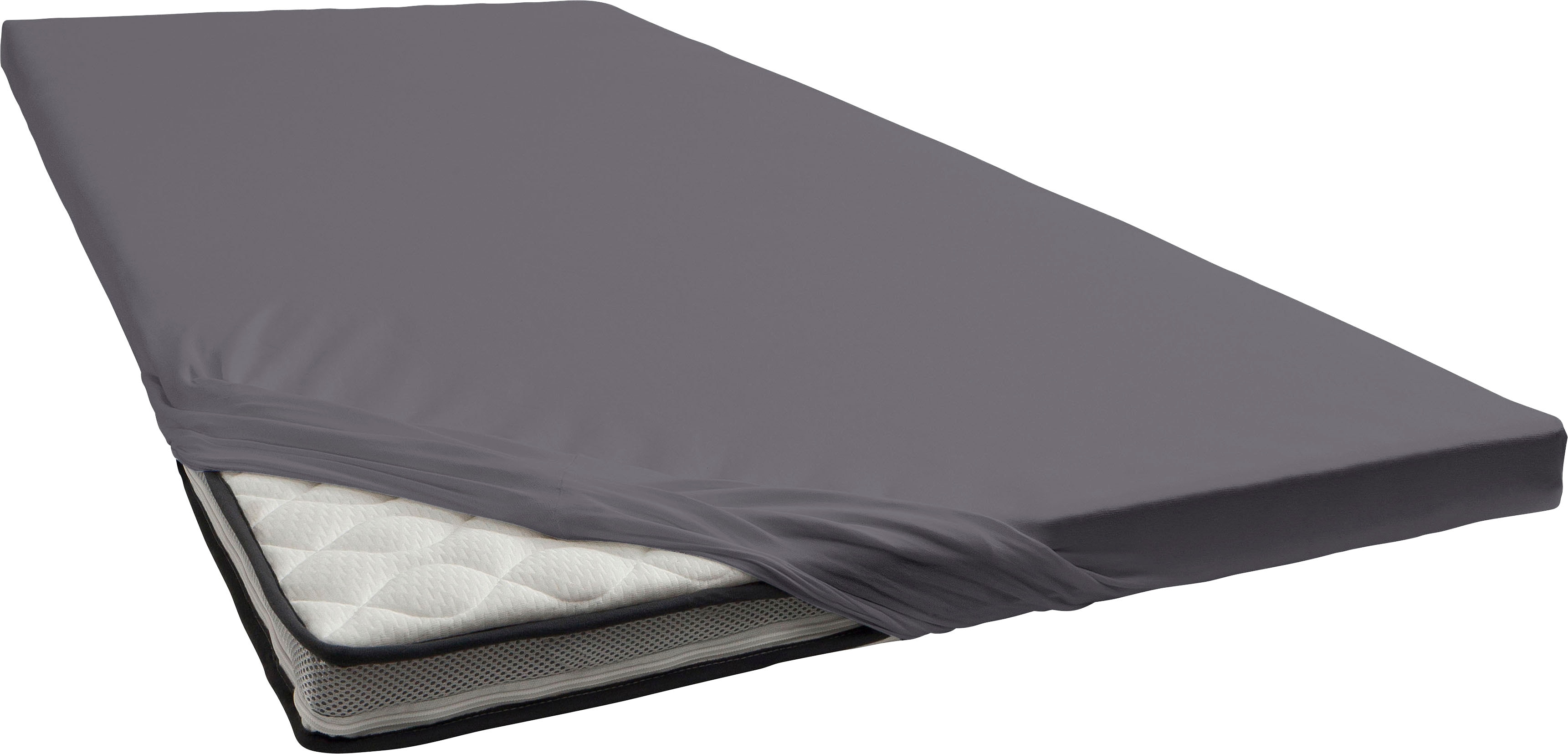 bellana Spannbettlaken "bellana deluxe für Topper, mit Elasthan, Premium Jersey 230 g/m²" mit 5% Elasthan, für Topper mit 4-10cm Höhe, bügelfrei, faltenfrei