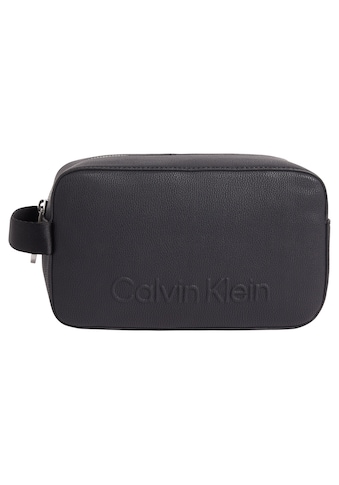 Calvin Klein Kosmetiktasche »CK CONNECT PU WASHBAG«, mit schöner Logo Prägung kaufen