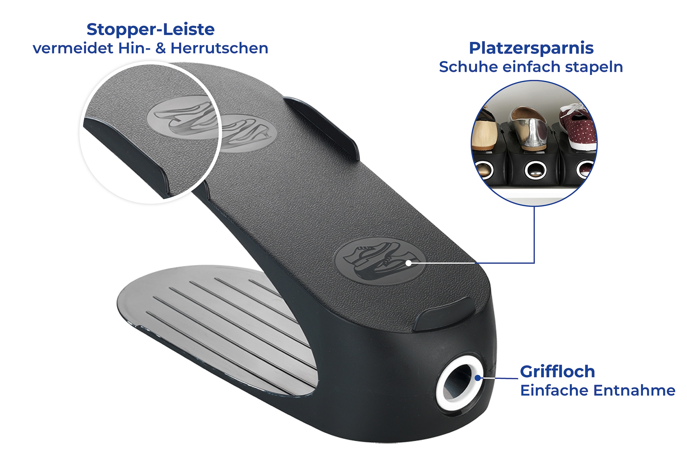 Maximex Schuhstapler, (4 tlg.), Schuhstapler