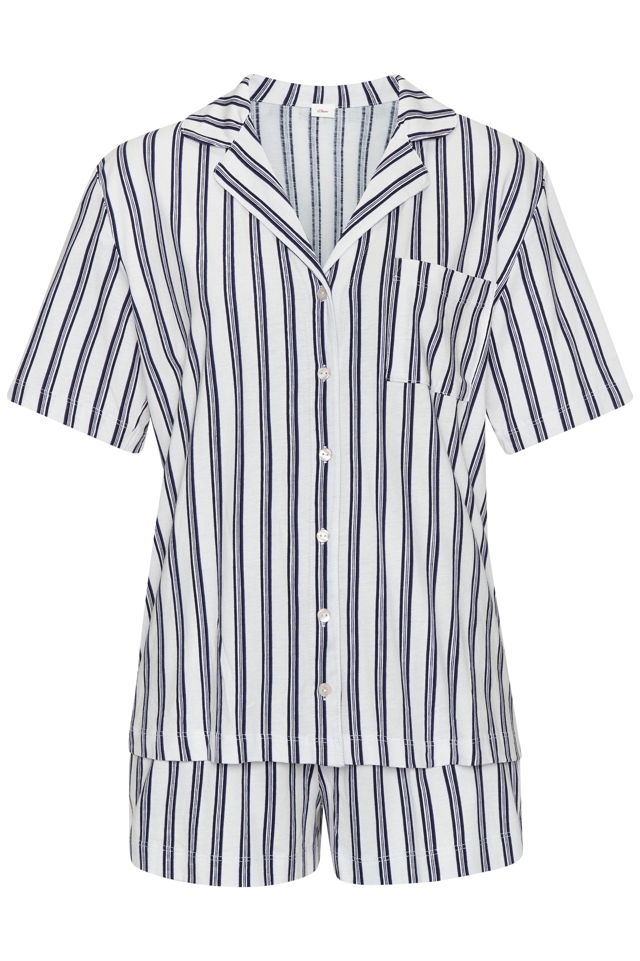 s.Oliver Shorty Set, 2-teilig, 2 tlg. mit Knopfleiste und Brusttasche günstig online kaufen