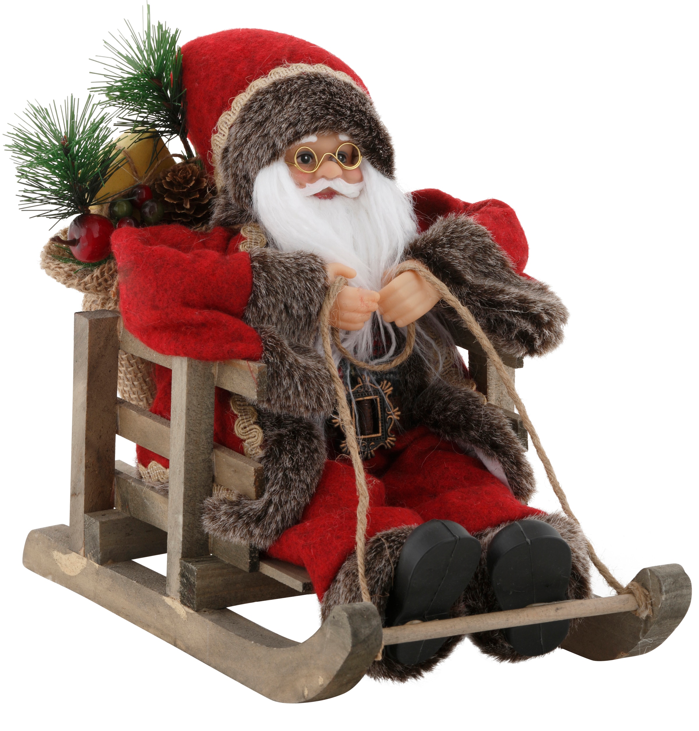 | BAUR Höhe bestellen Weihnachtsmann ca. 27,5 my cm »Weihnachtsdeko«, Schlitten, auf home