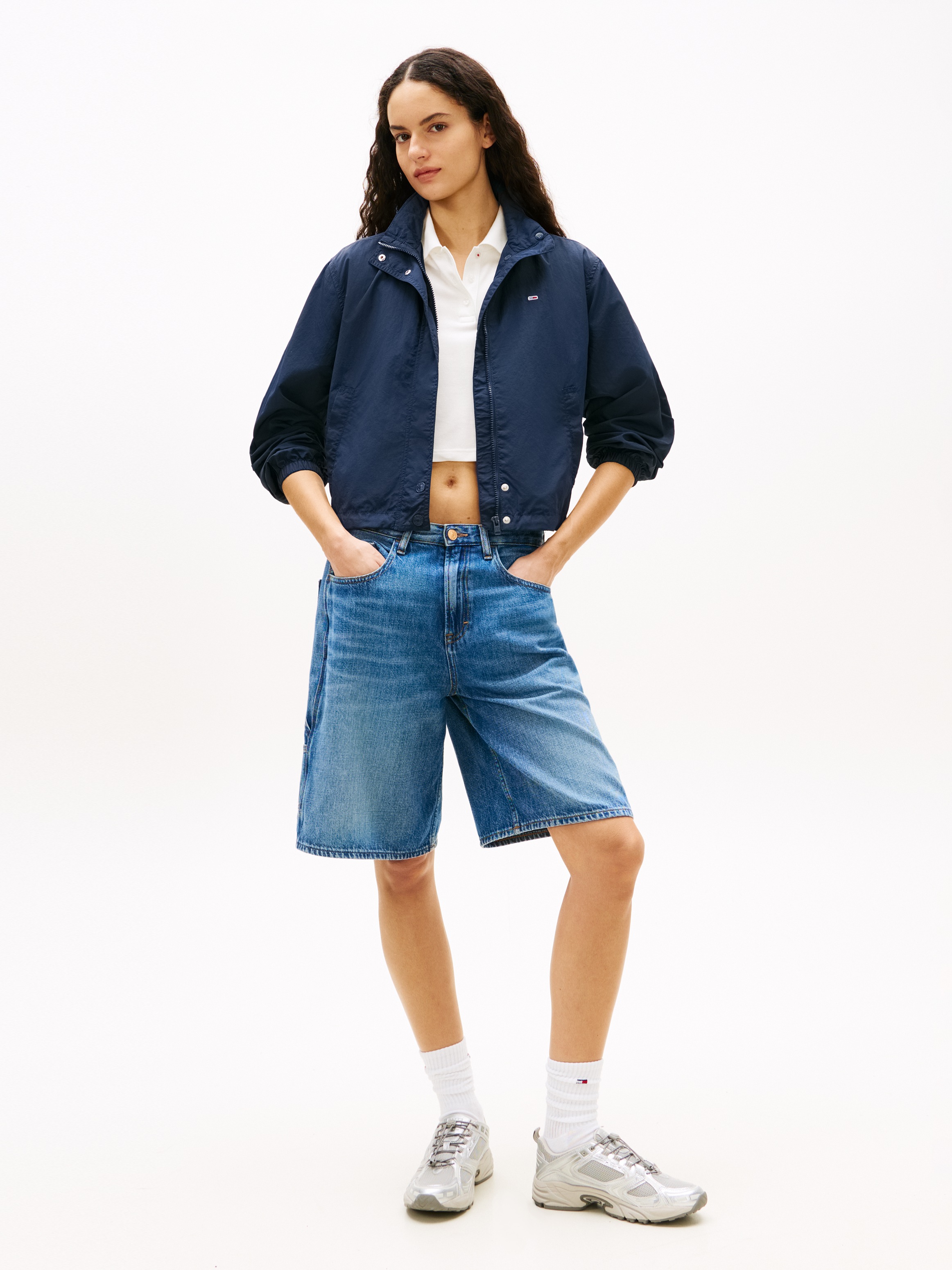 Thumbnail - Tommy Jeans Outdoorjacke "TJW ESSENTIAL JACKET EXT" mit kontrastfarbenem Einsatz