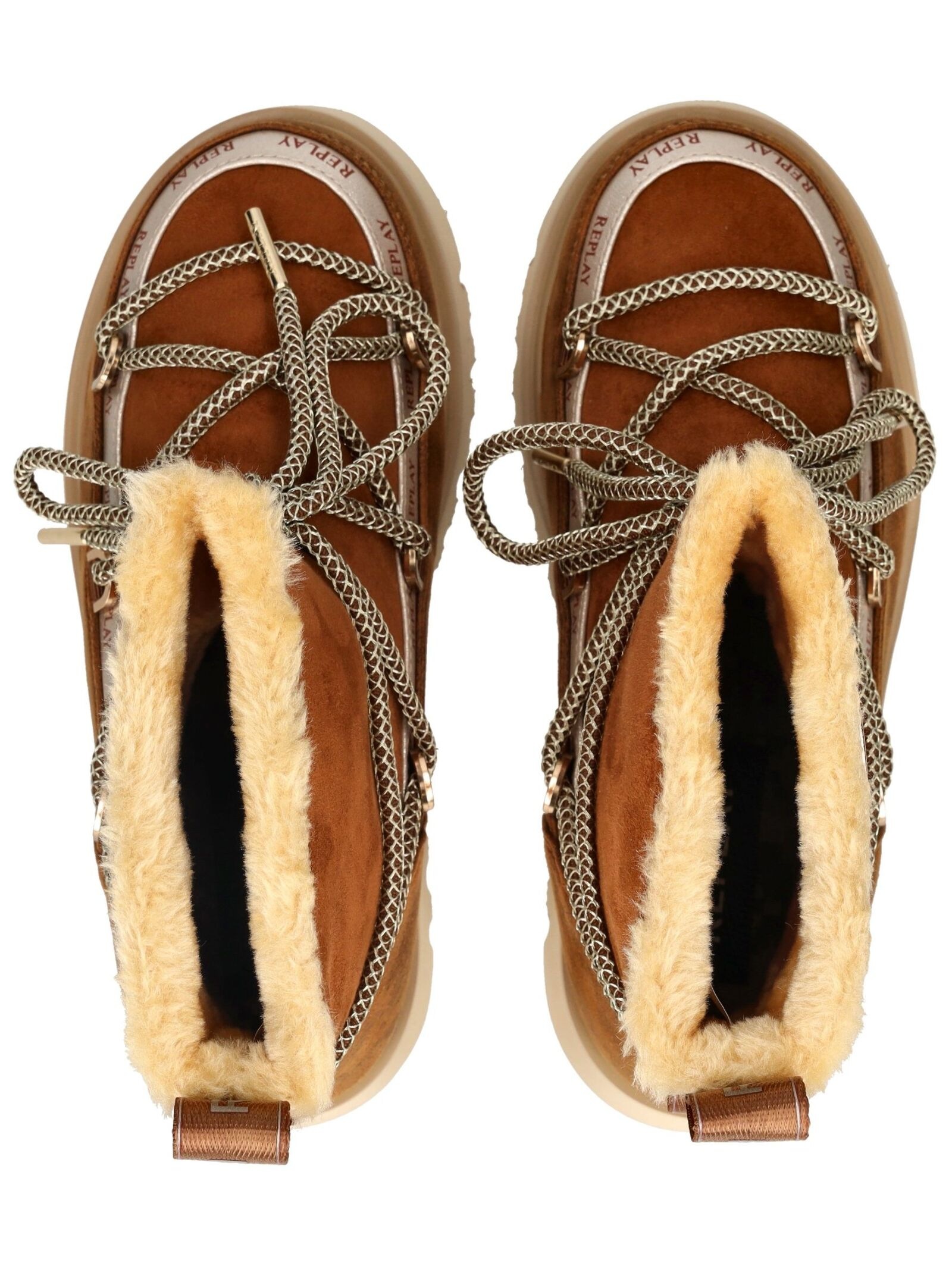 Replay Schnürstiefelette »Replay Stiefelette Lederimitat/Textil«