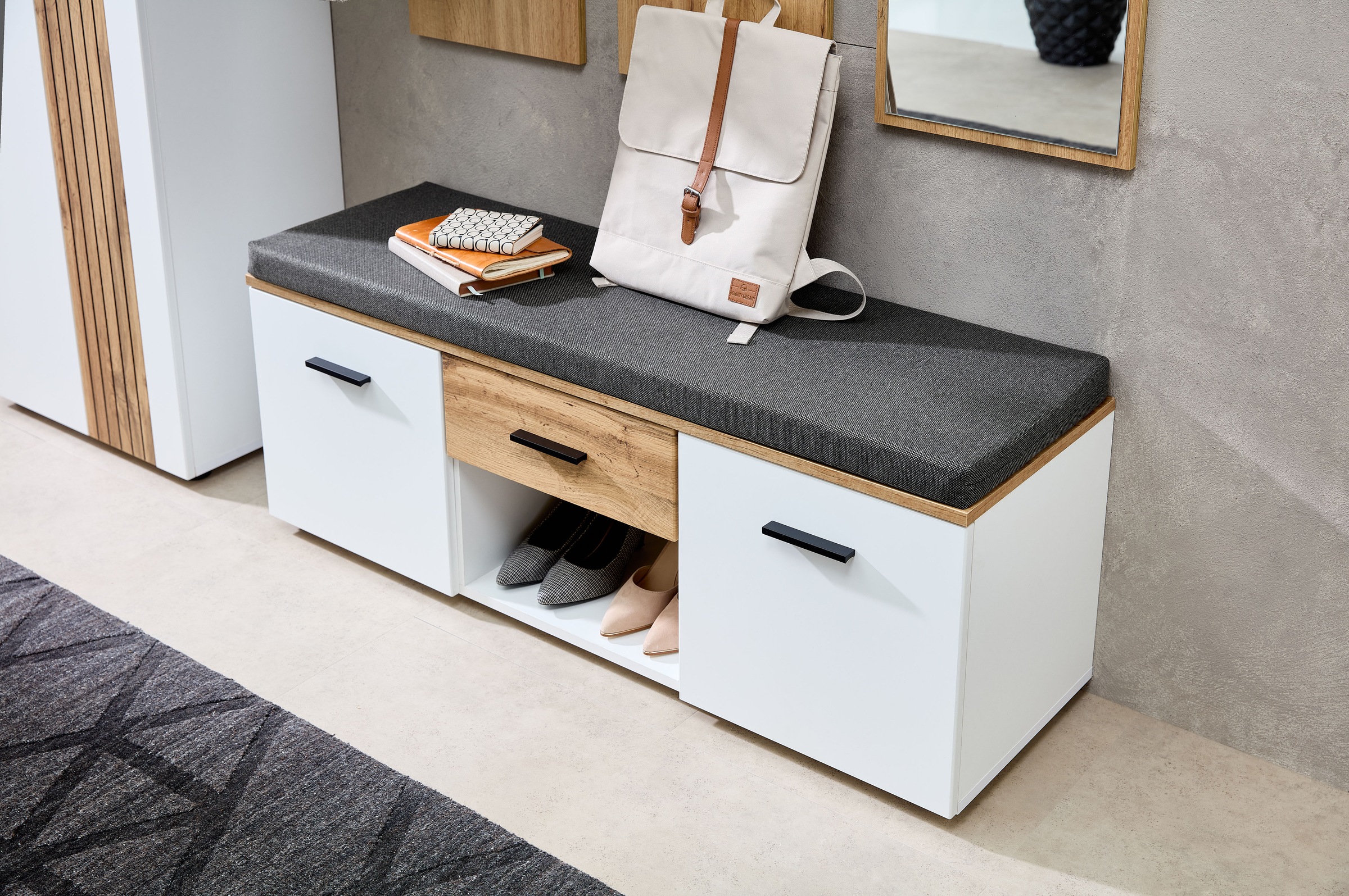 Innostyle Bank "Sparks Schuhbank, 120x47x38cm (B/H/T)" 1 Stk. tlg. 2 türig, günstig online kaufen