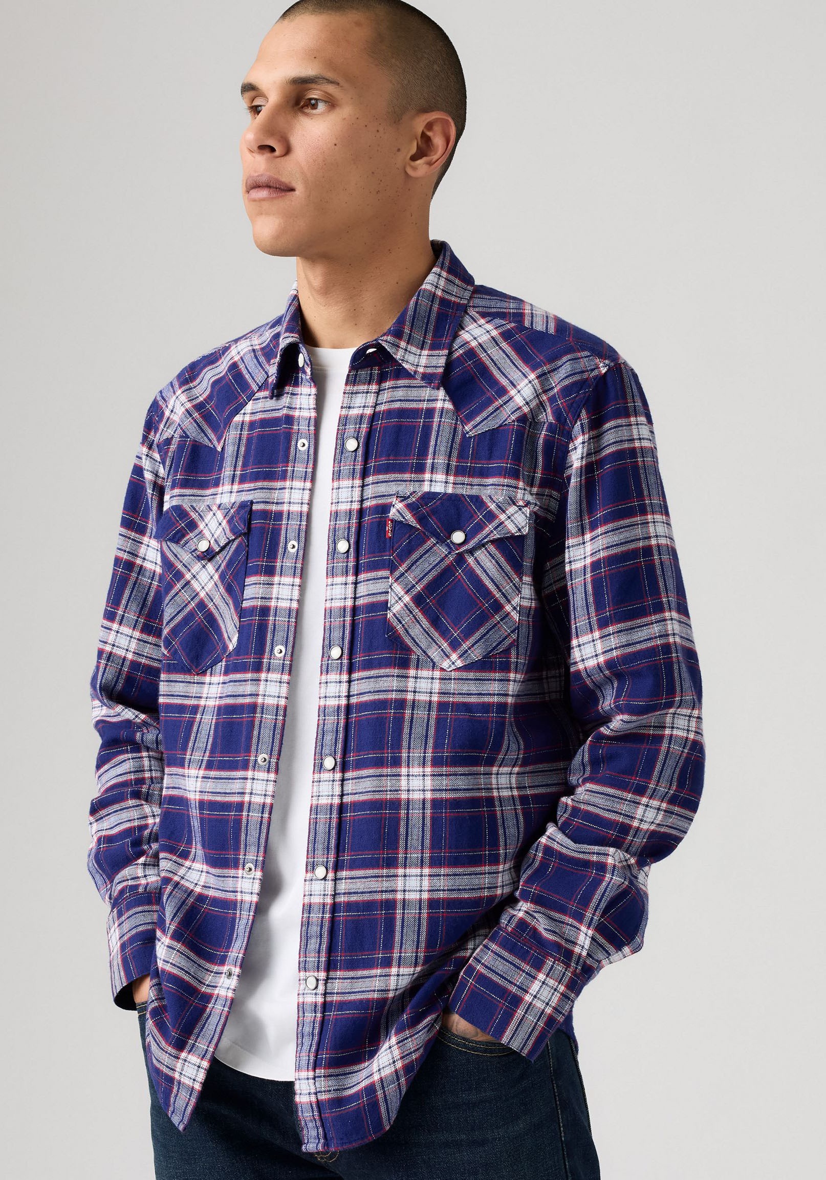 Levis Flanellhemd "BARSTOW WESTERN STANDARD" in verschiedenen Karo-Dessins günstig online kaufen