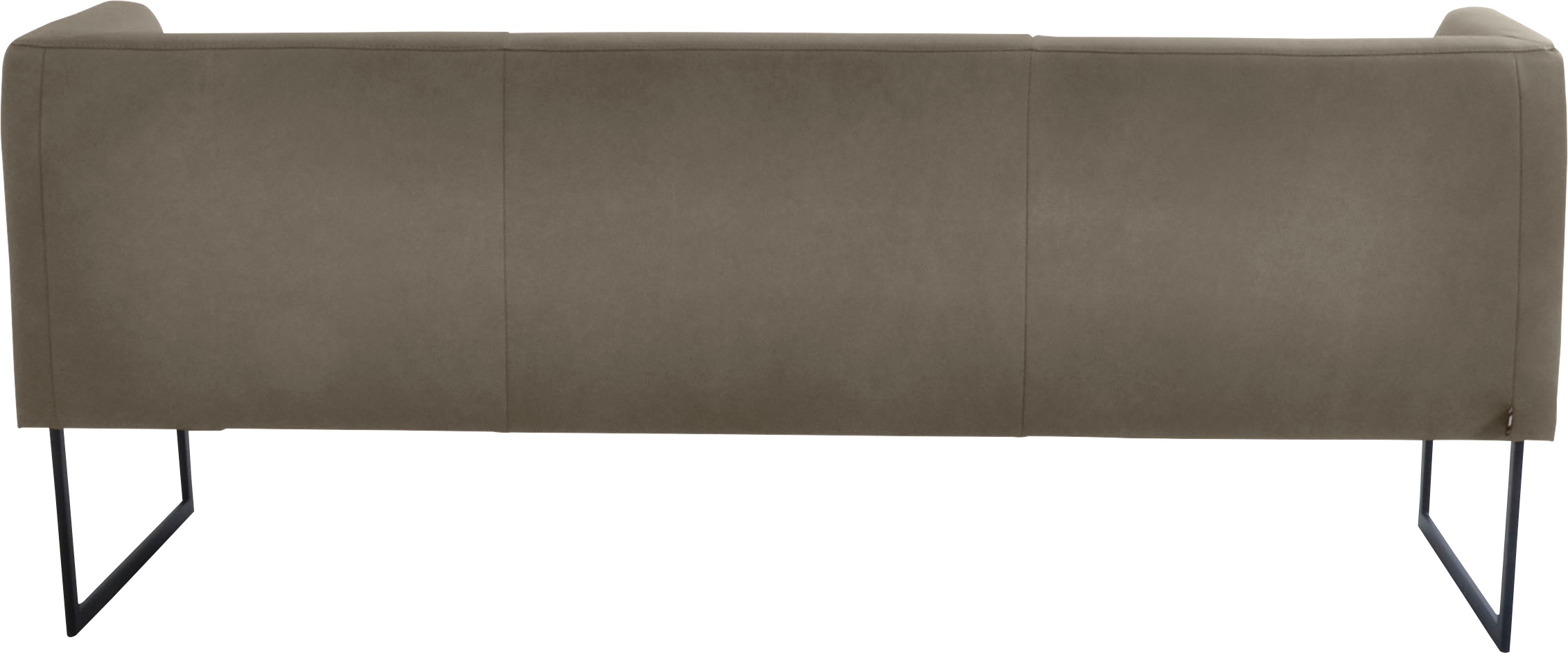 K+W Komfort & Wohnen Polsterbank »Cube«, Hammerkissenoptik, 2 Breiten, Metallkufe schwarz