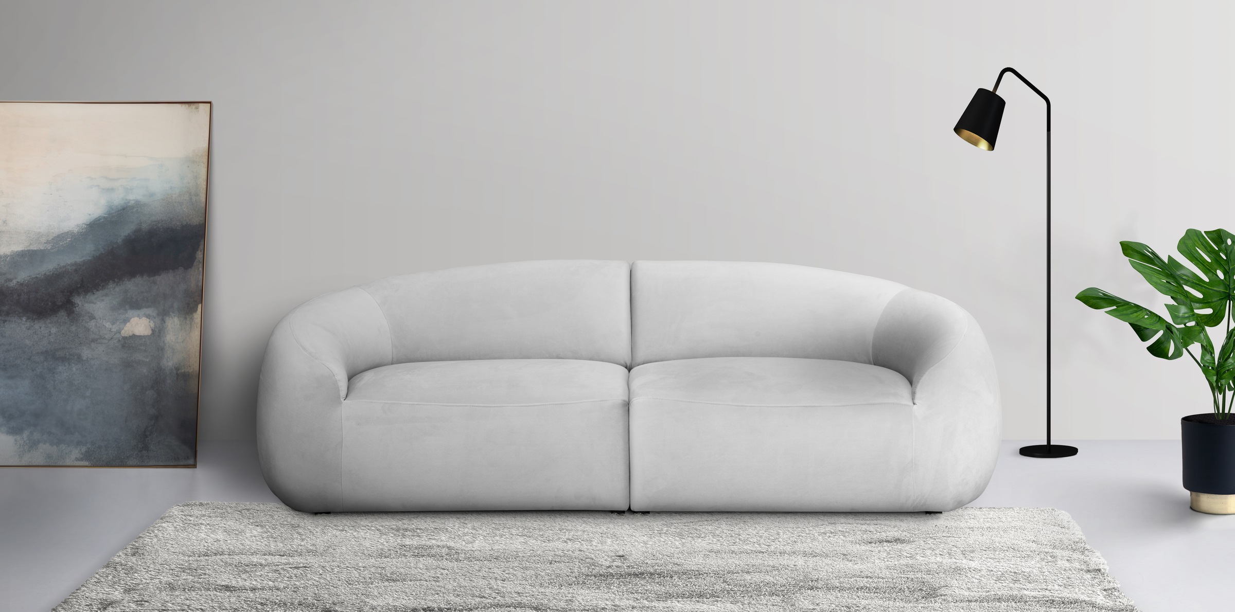 LeGer Home by Lena Gercke Big-Sofa "Designersofa, organische Form, Maße B/T günstig online kaufen