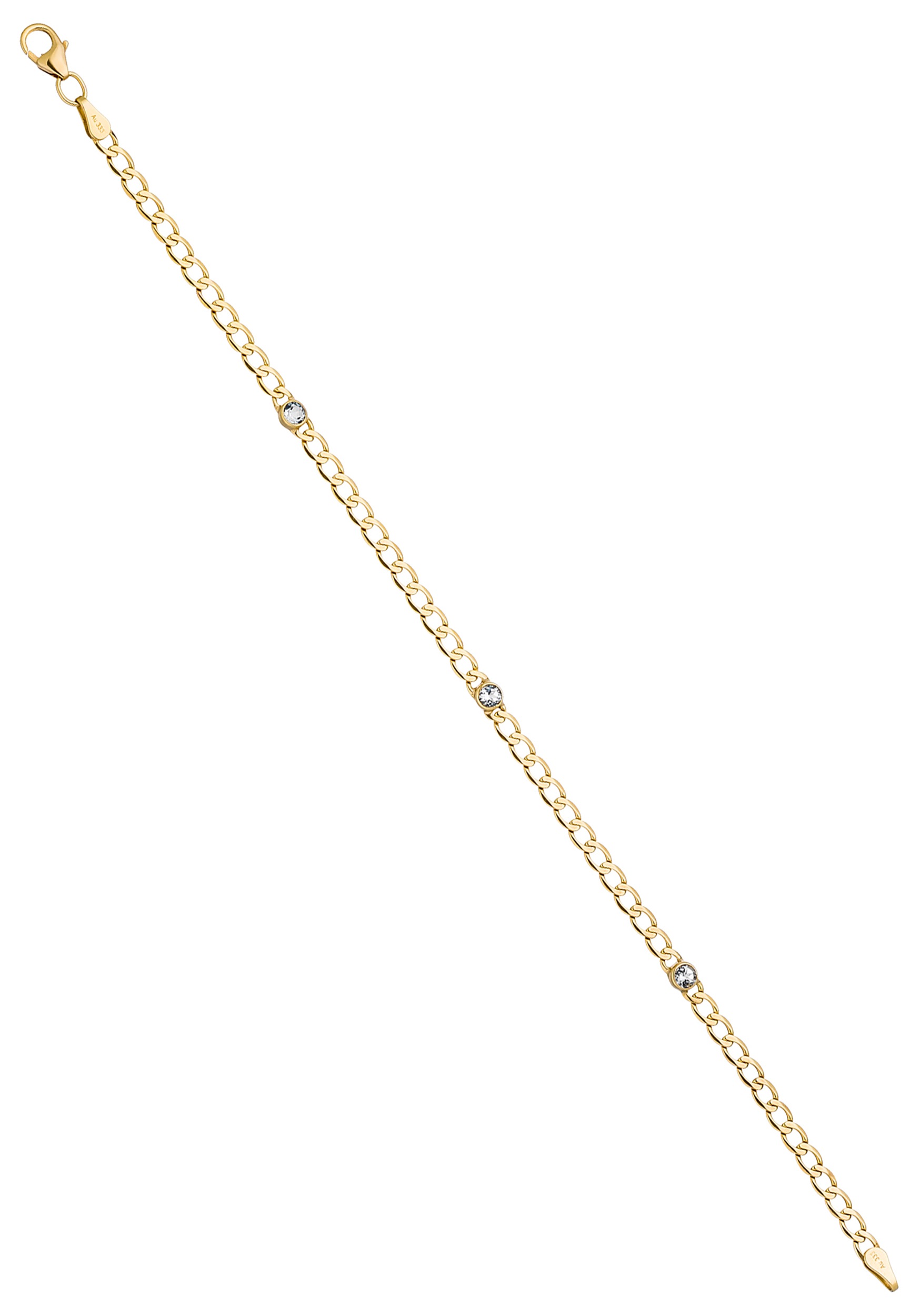 JOBO Goldarmband »Armband mit Blautopas« 333 Gold 19 cm