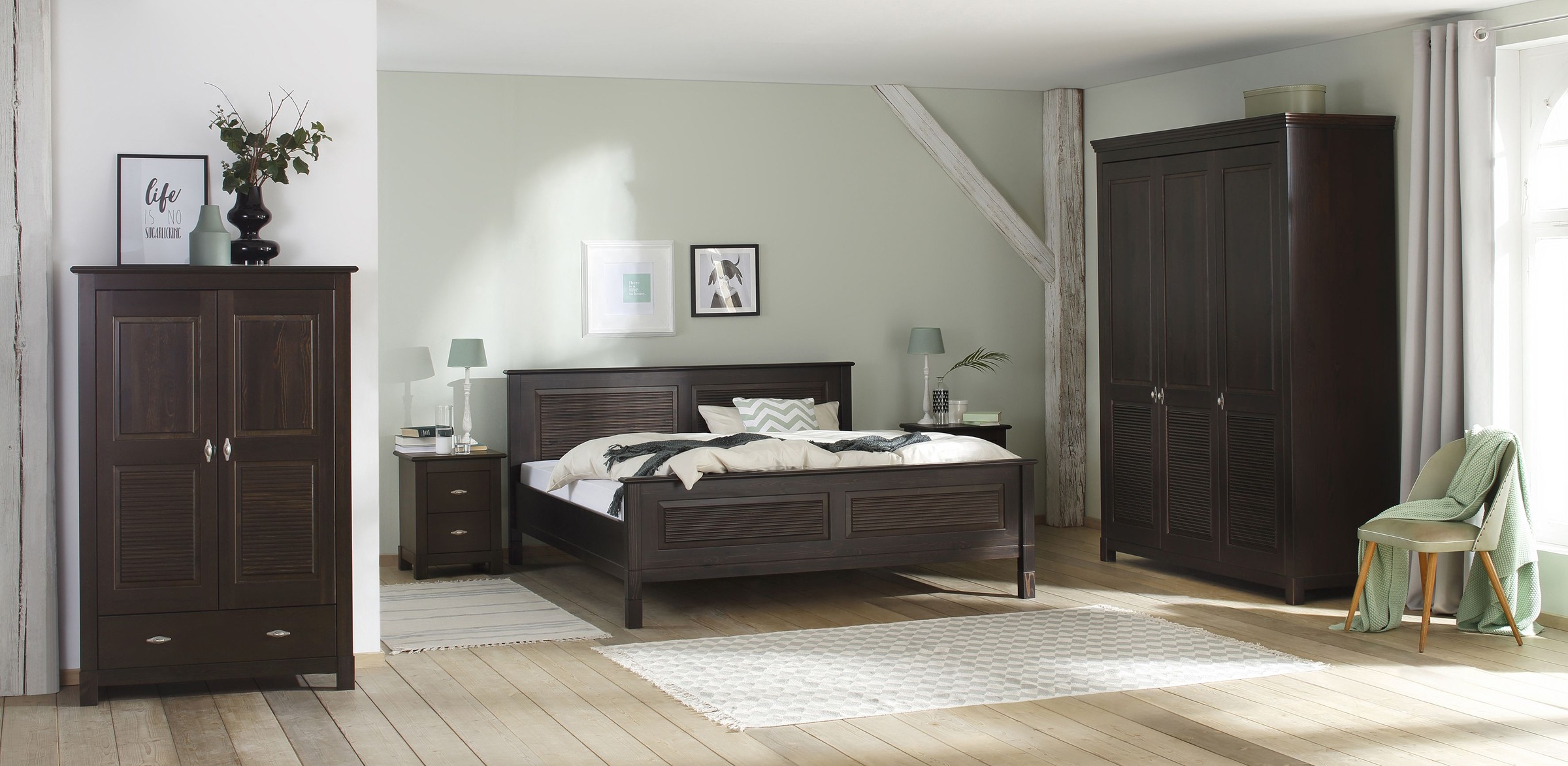 OTTO home Wäscheschrank "Rauna" B/H/T ca. 96/155/38 cm, aus massiver Kiefer günstig online kaufen