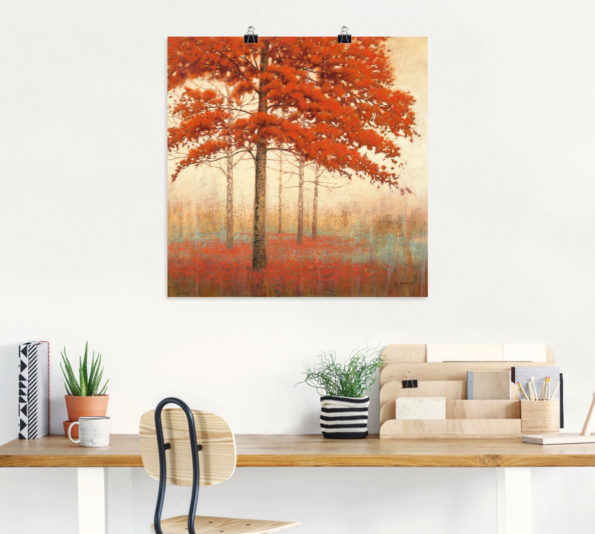 Artland Wandbild "Herbst Baum II", Bäume, (1 St.), als Leinwandbild, Poster günstig online kaufen