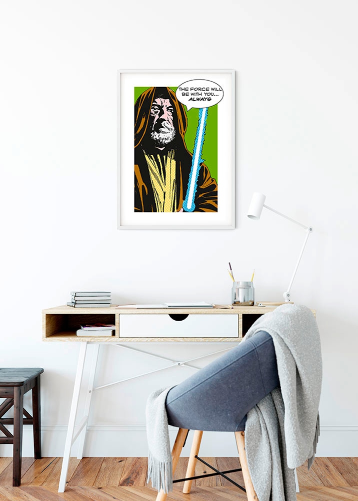 Komar Bild »Star Wars Classic Comic Quote Obi Wan«, Star Wars, (1 St.), Wandbild zur Dekoration im Kinderzimmer - ohne Rahmen