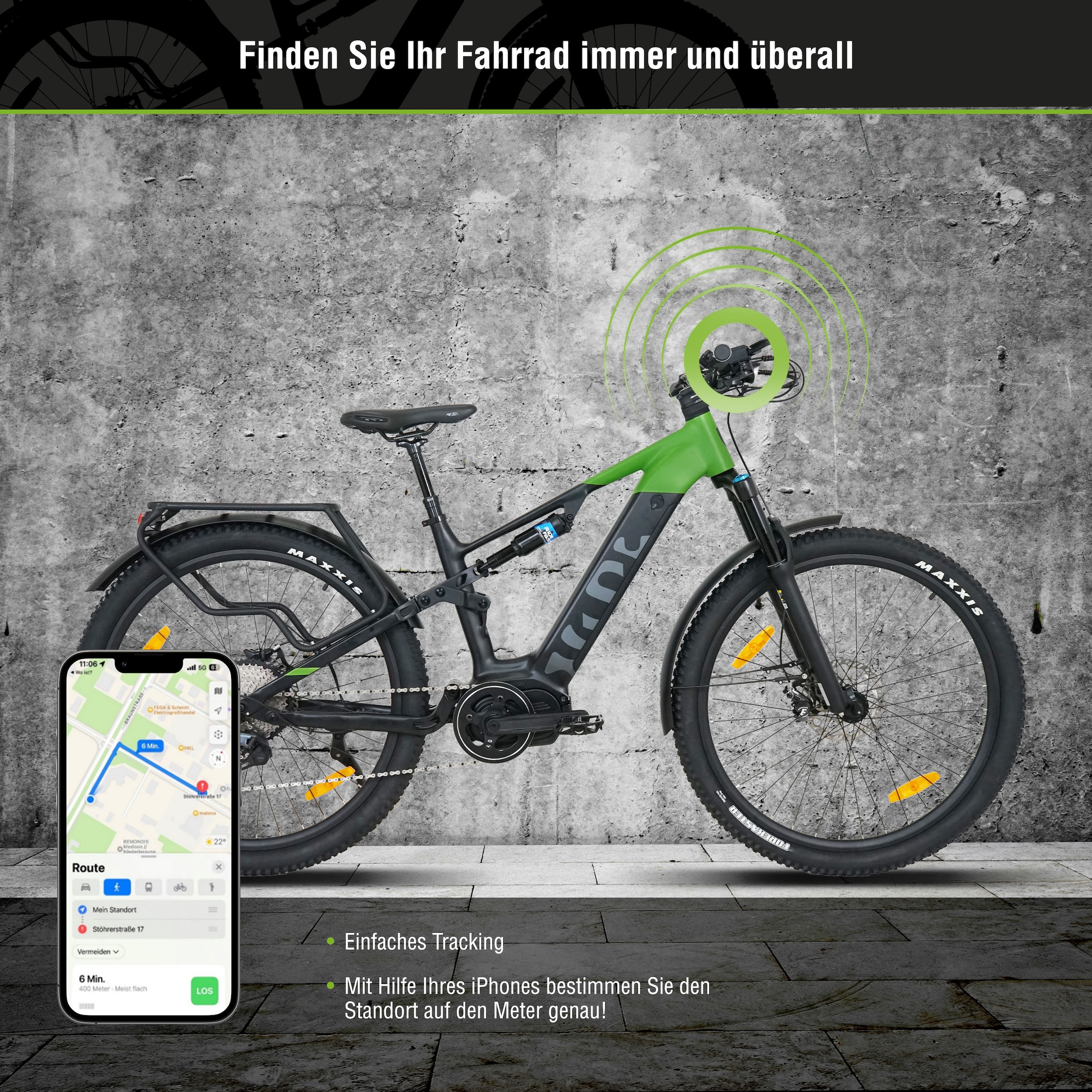 SachsenRad E-Bike »M5T«, 12 Gang, Shimano, Mittelmotor 250 W, TFT Farb-LCD-Steuerdisplay, Fahrmodus Pedelec, 
LED-Frontlicht