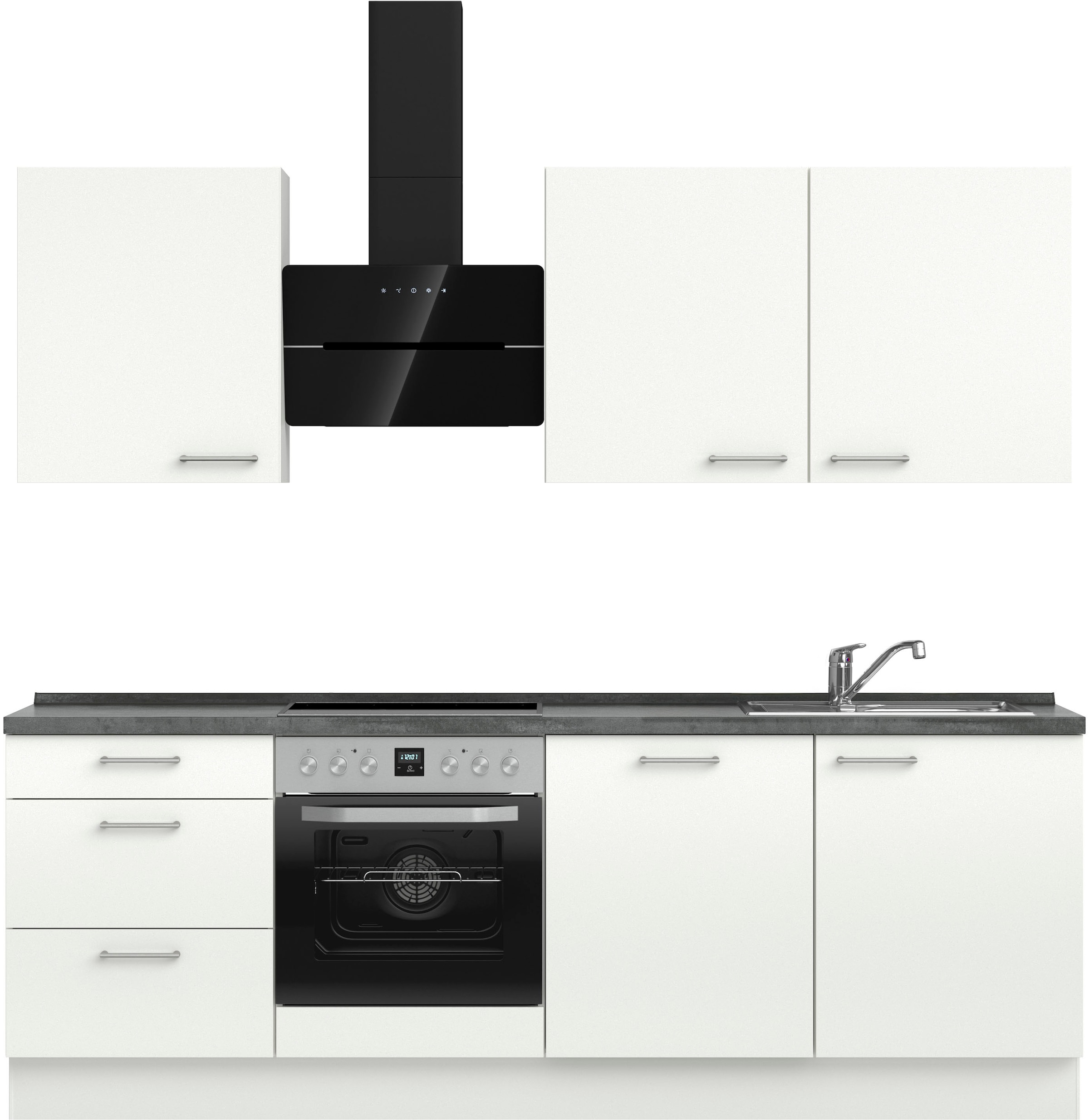 nobilia Küchenzeile ""Laser II", Ausrichtung wählbar, Breite 240 cm" vormon günstig online kaufen