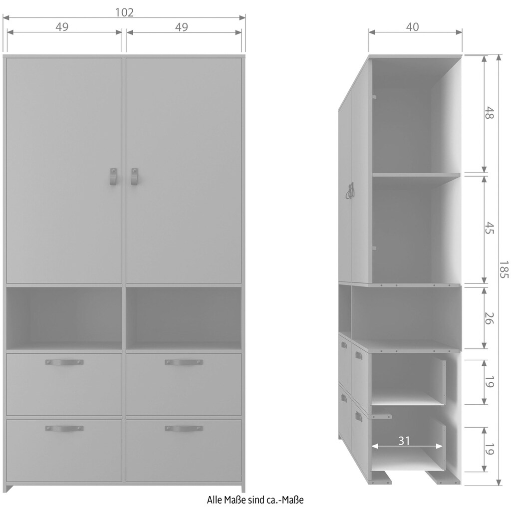 vtwonen Garderobenschrank »Stage«