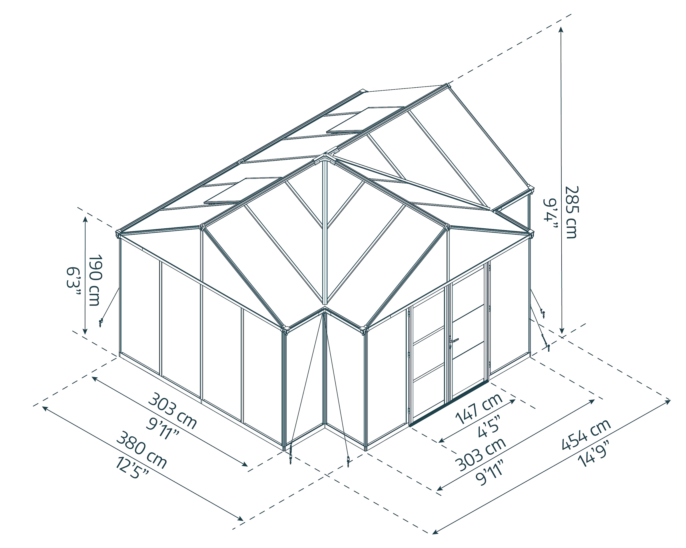 Palram - Canopia Gewächshaus »Triomph« lebenslang widerstandsfähige Wandpaneele