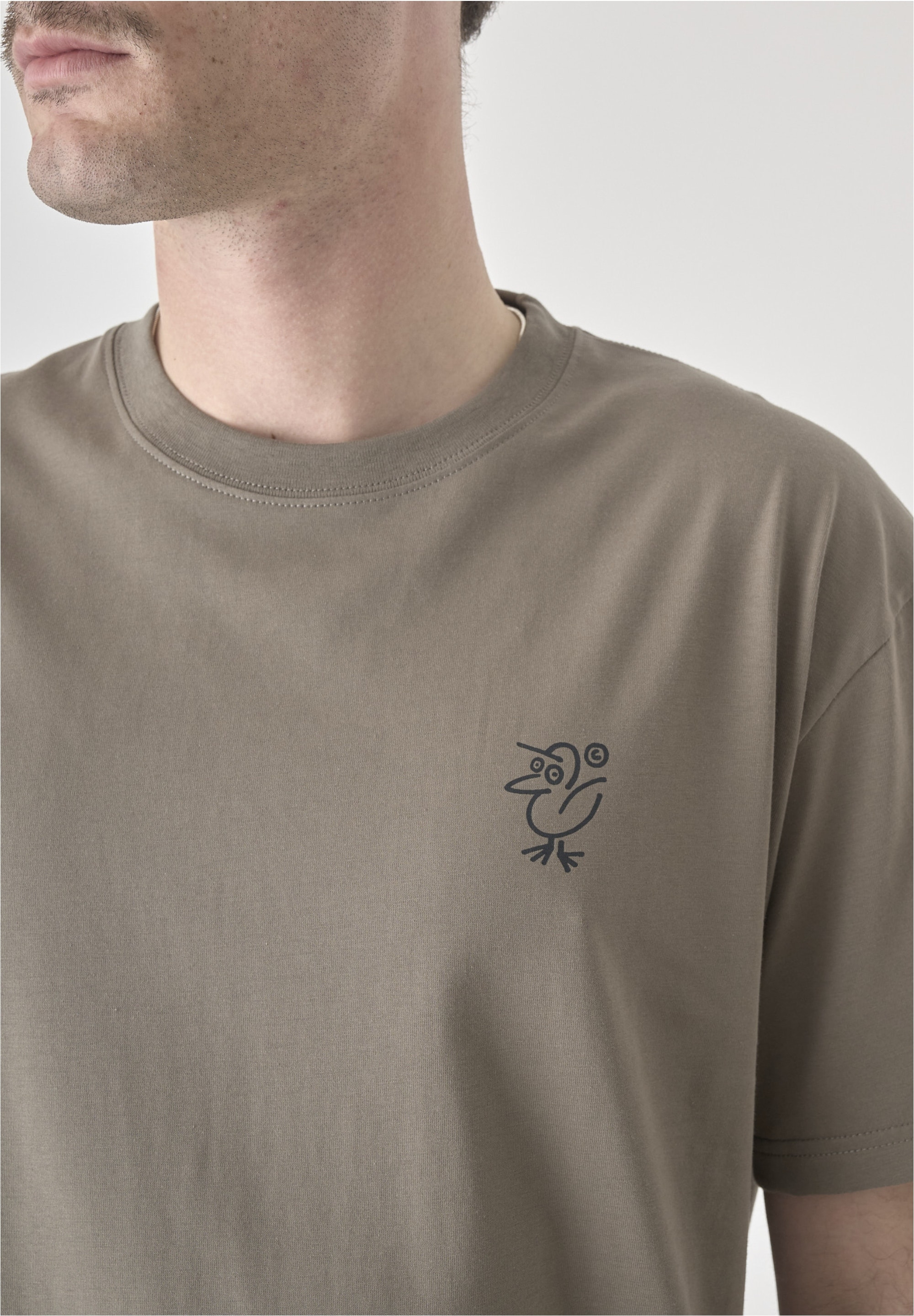 Cleptomanicx T-Shirt »Sketch Gull«, mit lockerem Schnitt