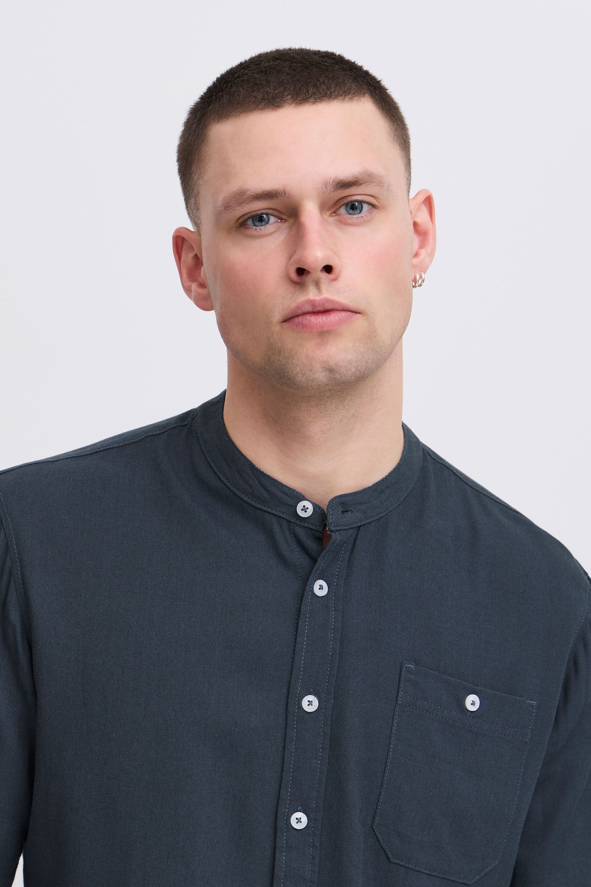 Blend Langarmhemd »Langarmhemd BHBobby Shirt mandarin«