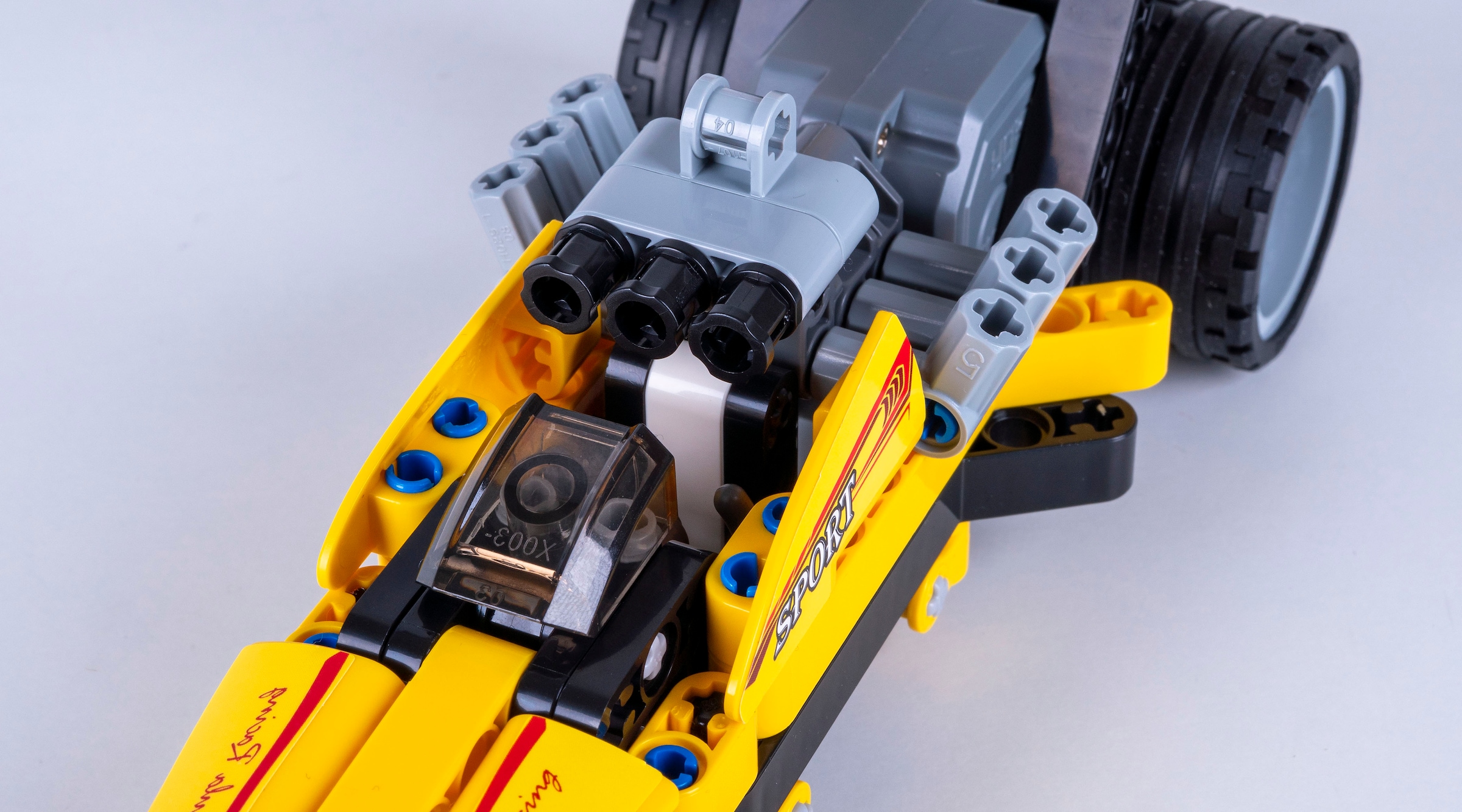 Jamara Konstruktions-Spielset »CaDA, Drag Racing gelb Bricks«, (151 St.)