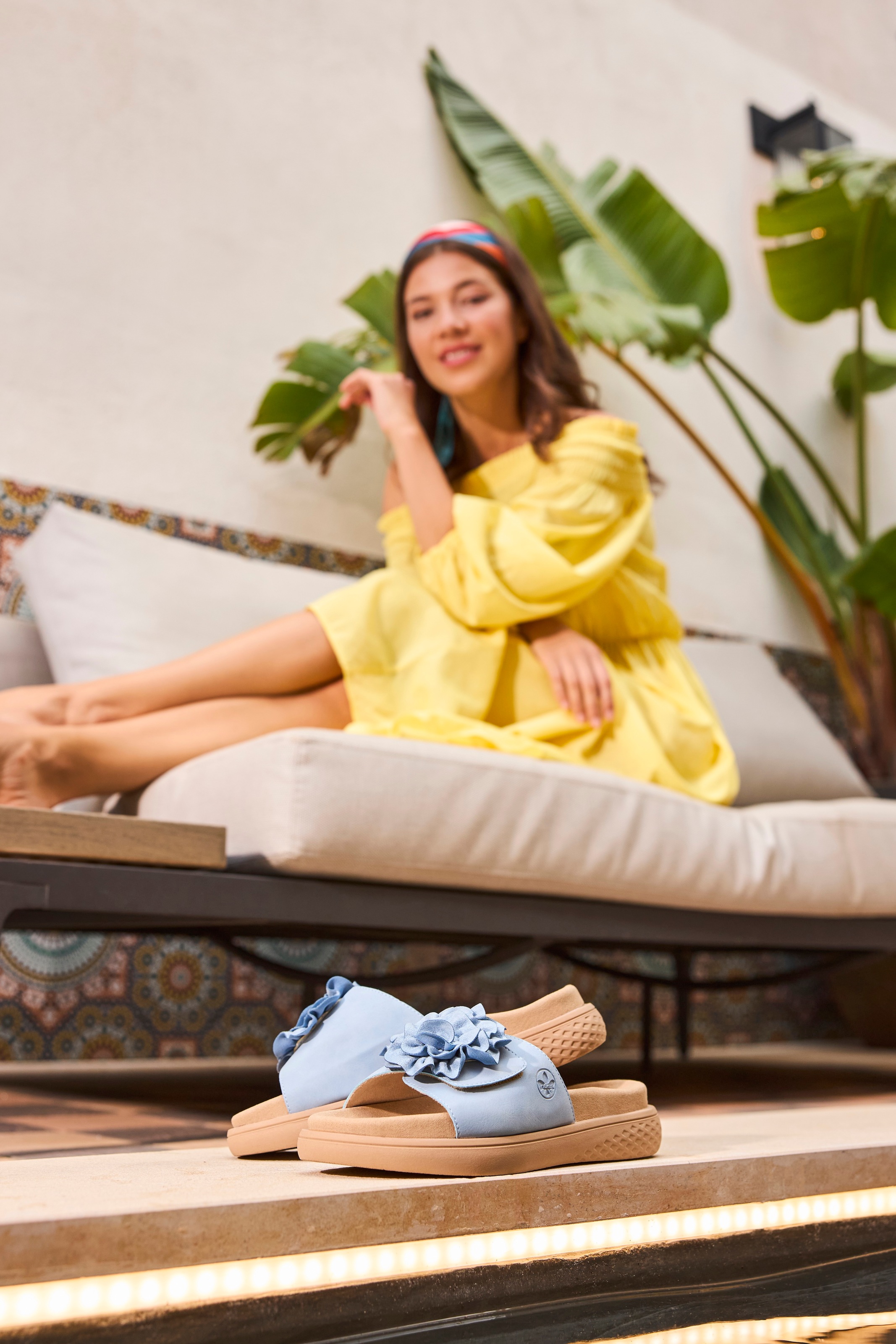 Rieker Pantolette, Sommerschuh, Hausschuh, Strandschuh mit bequemem Fußbett günstig online kaufen
