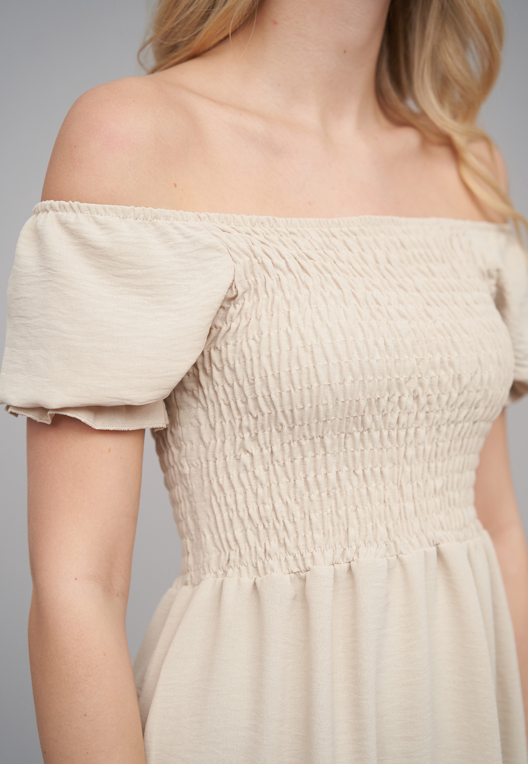 CLOUD 5IVE A-Linien-Kleid »CLOUD 5IVE Off Shoulder Dress« 1 tlg.