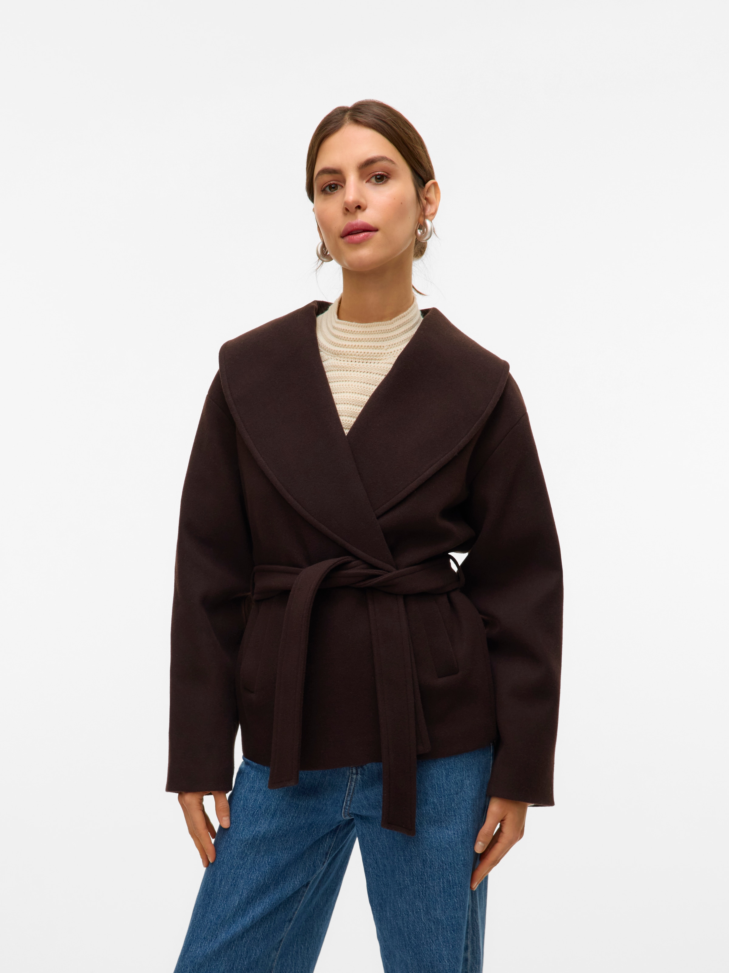 Vero Moda Kurzjacke "VMANNE BERGEN JACKET GA NOOS" Kunstfaser
